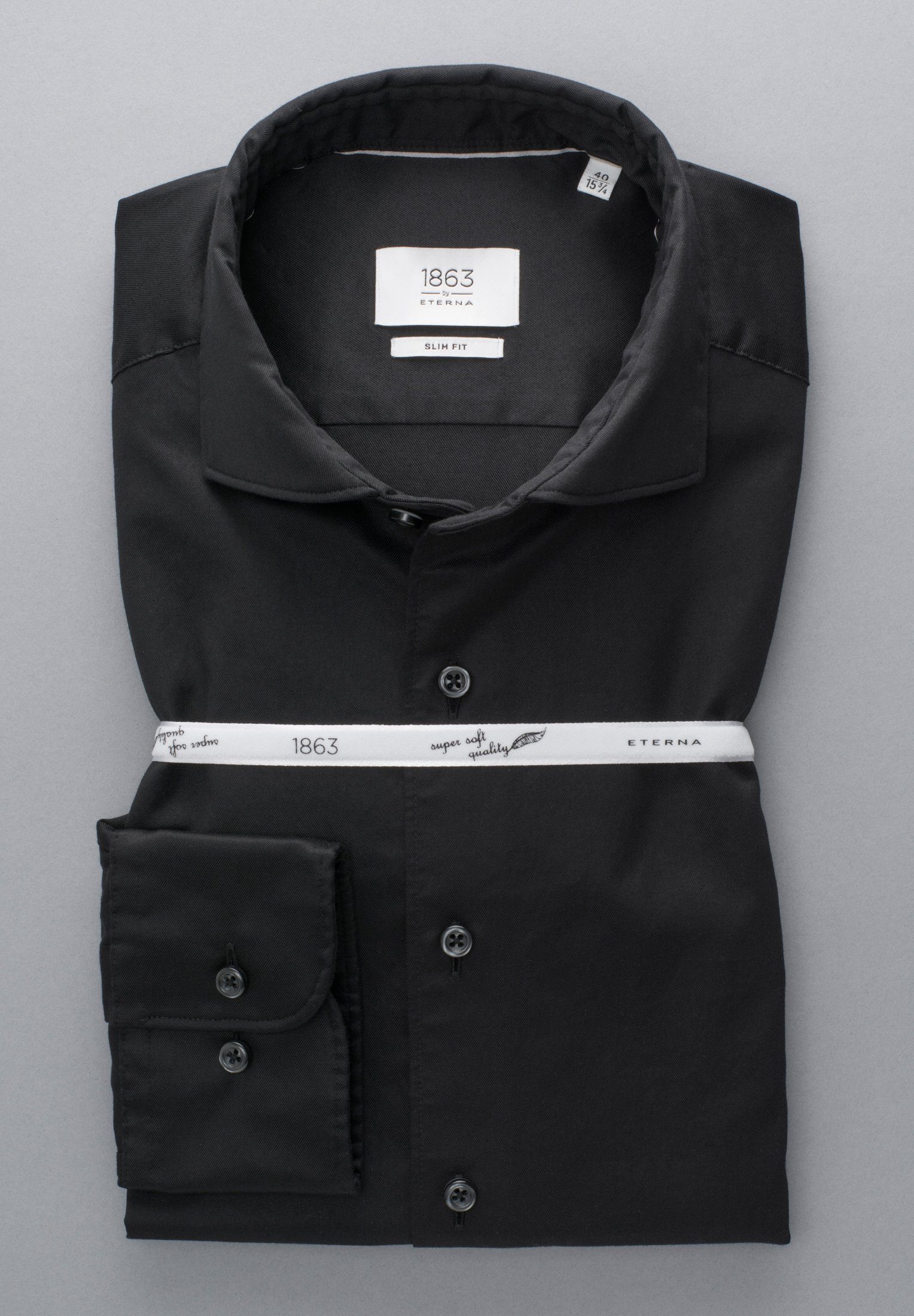 Eterna Overhemd met lange mouwen Slim fit EASY IRON (gemakkelijk te strijken)