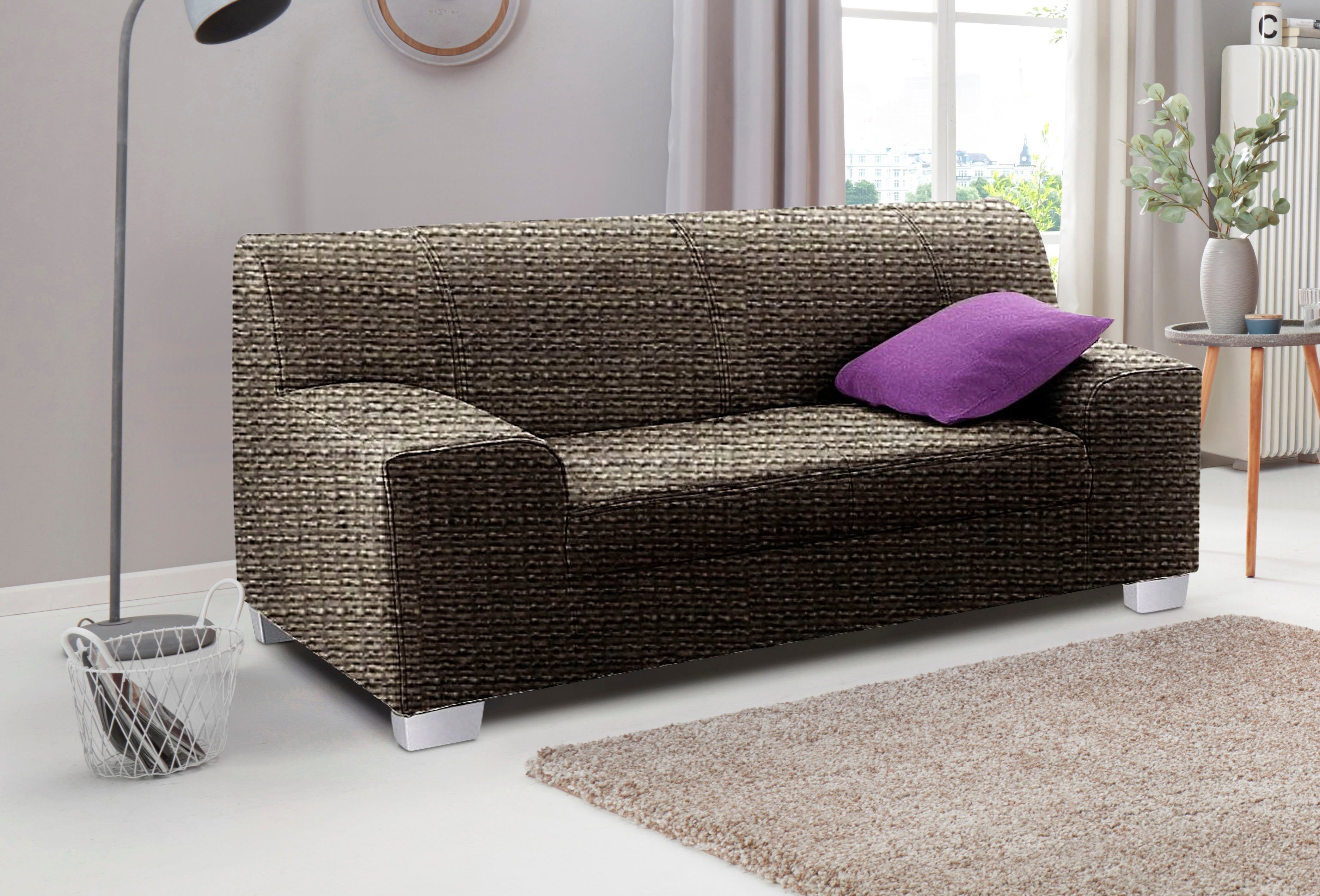 DOMO collection 2-zitsbank Amando tijdloos en modern, comfortabel,