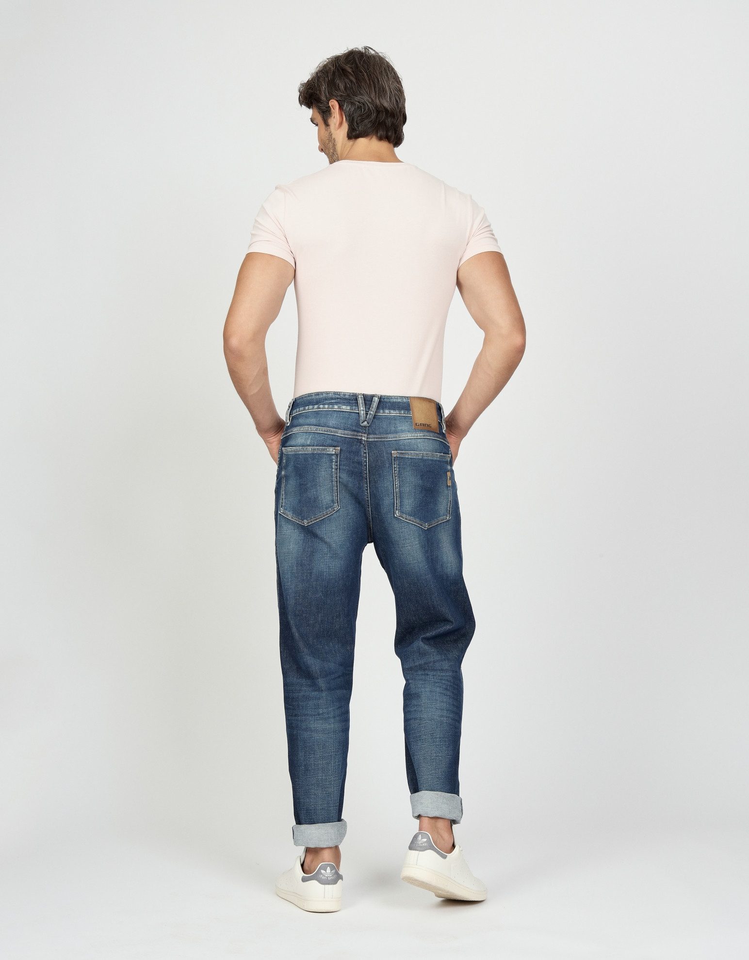 GANG Stretch jeans 94MARCO in relaxte 5-pocket stijl met dubbele riemlus