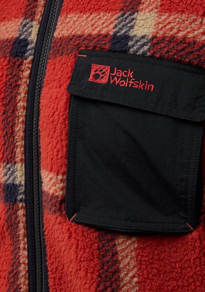 Jack Wolfskin Fleecejack FELSLICHT CHECK JKT M
