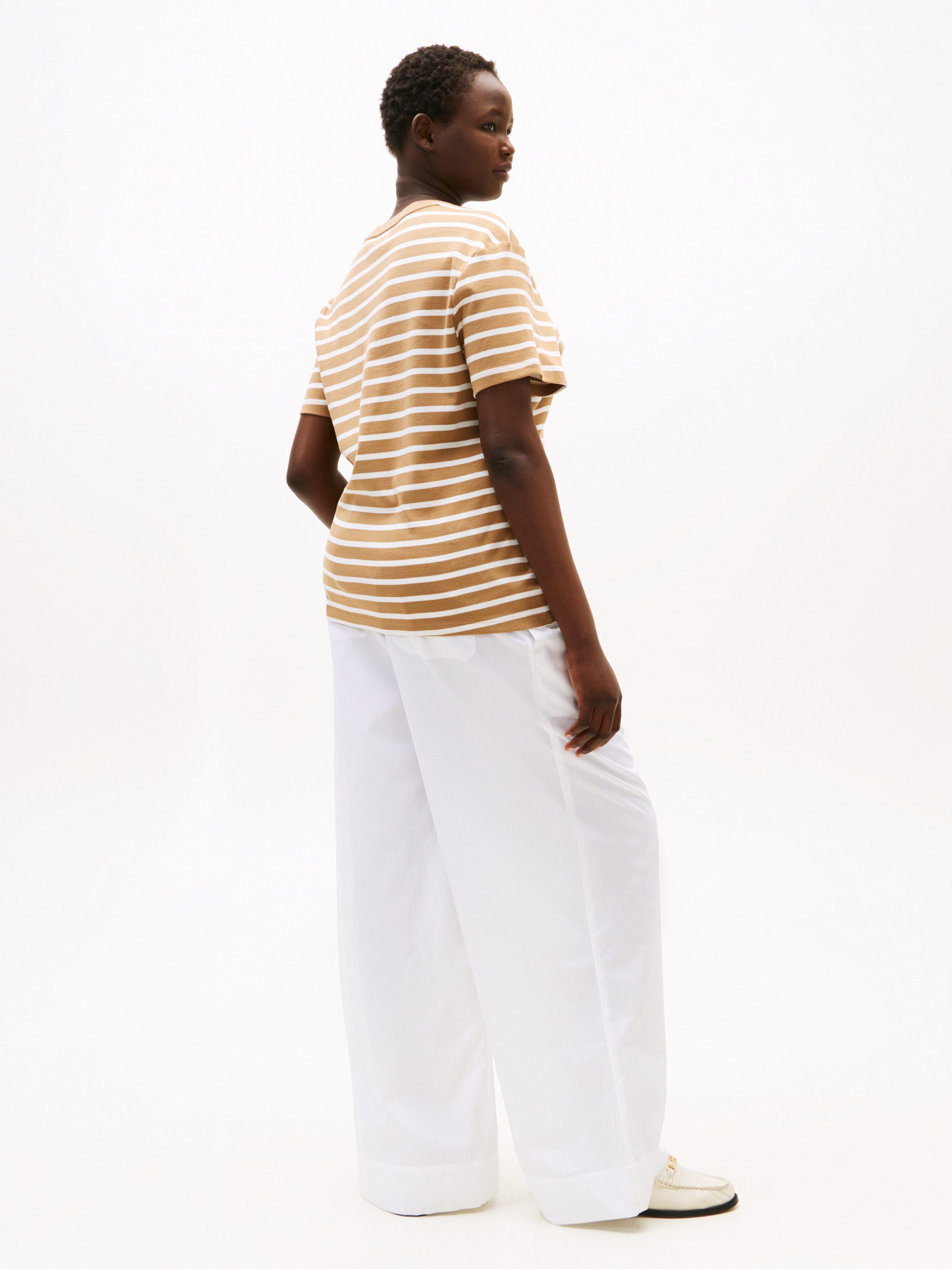 Tommy Hilfiger Curve Shirt met V-hals CRV SLIM CODY V-NK SS