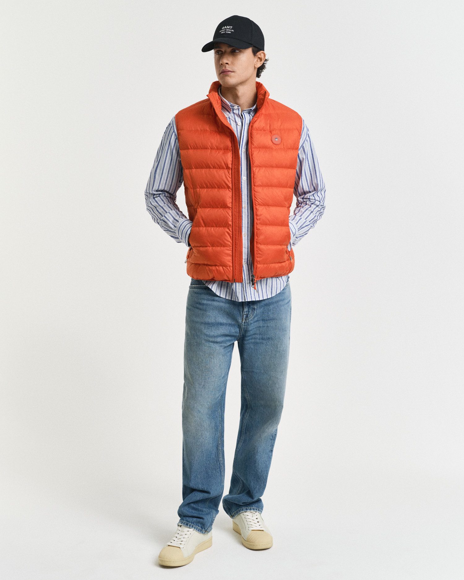 Gant Bodywarmer LIGHT DOWN VEST Opstaande kraag, licht, 2-weg ritssluiting