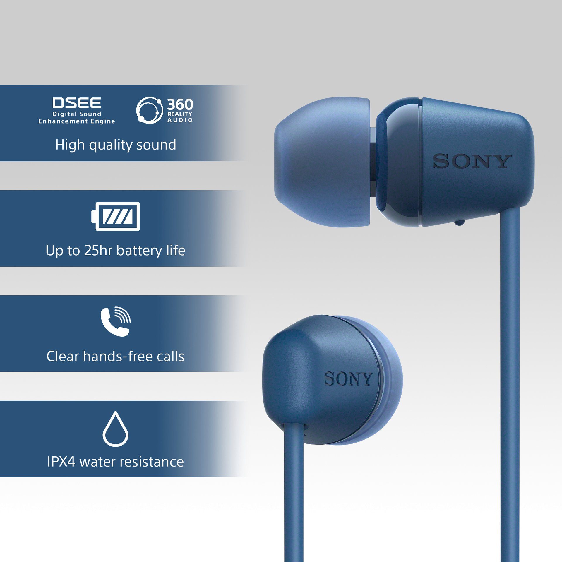 Sony In-ear-oordopjes In-ear-hoofdtelefoon WI-C100