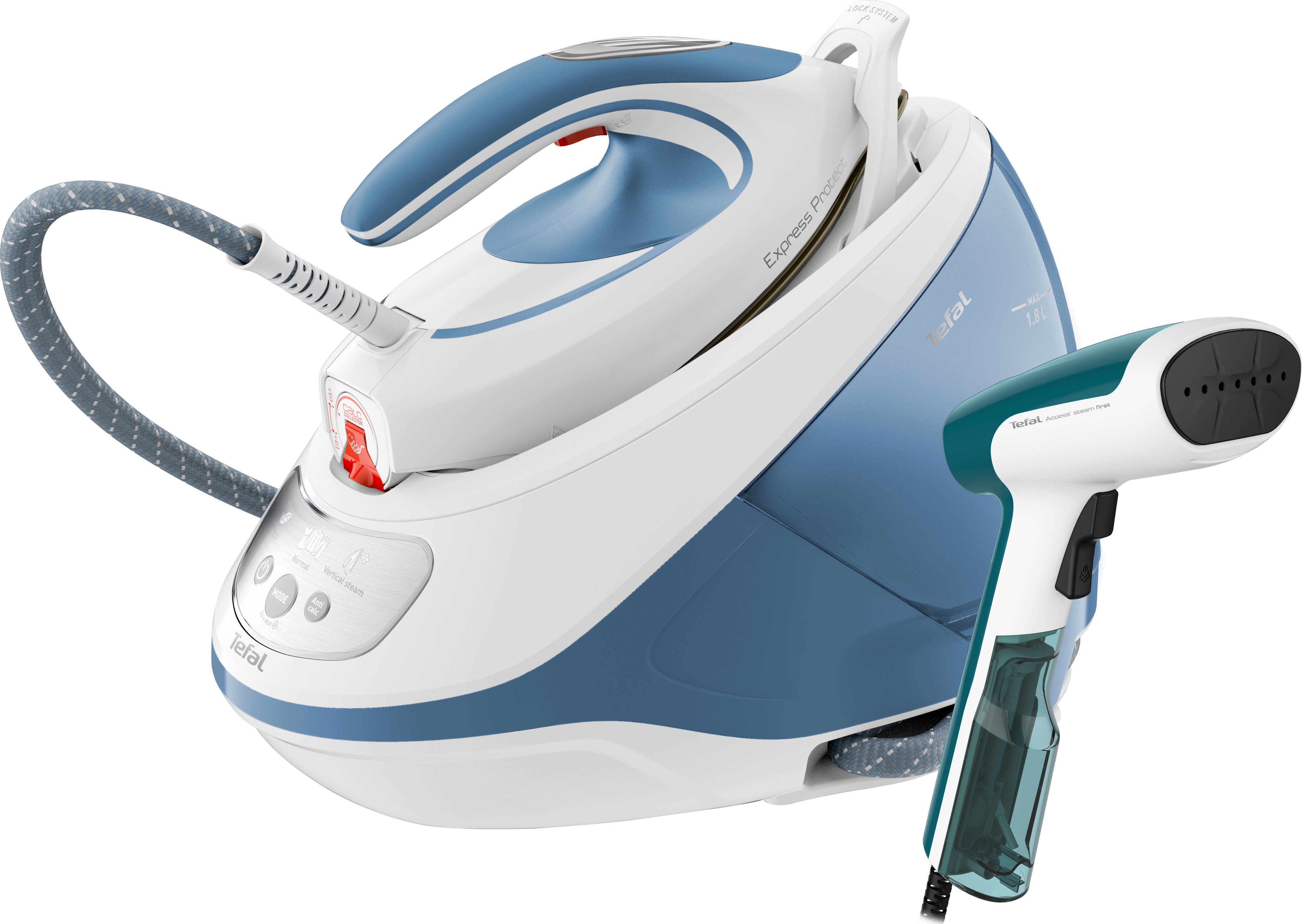 Tefal Stoomstrijksysteem Express Protect SV9202 + gratis stoomborstel Access Steam First...