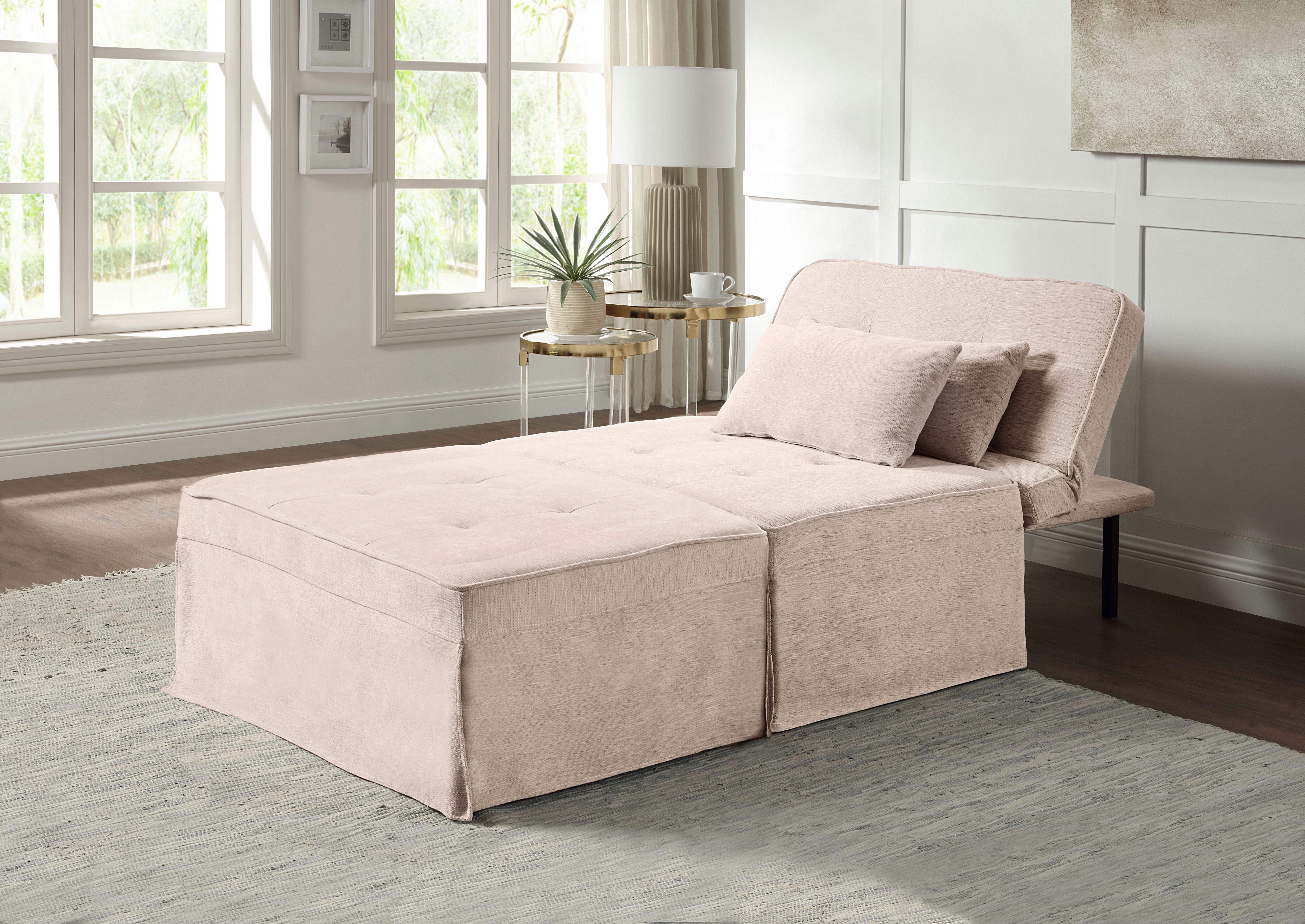 ATLANTIC home collection Slaapbank Finn te veranderen in een loungestoel, relaxfauteuil en logeerbed, incl. kussen