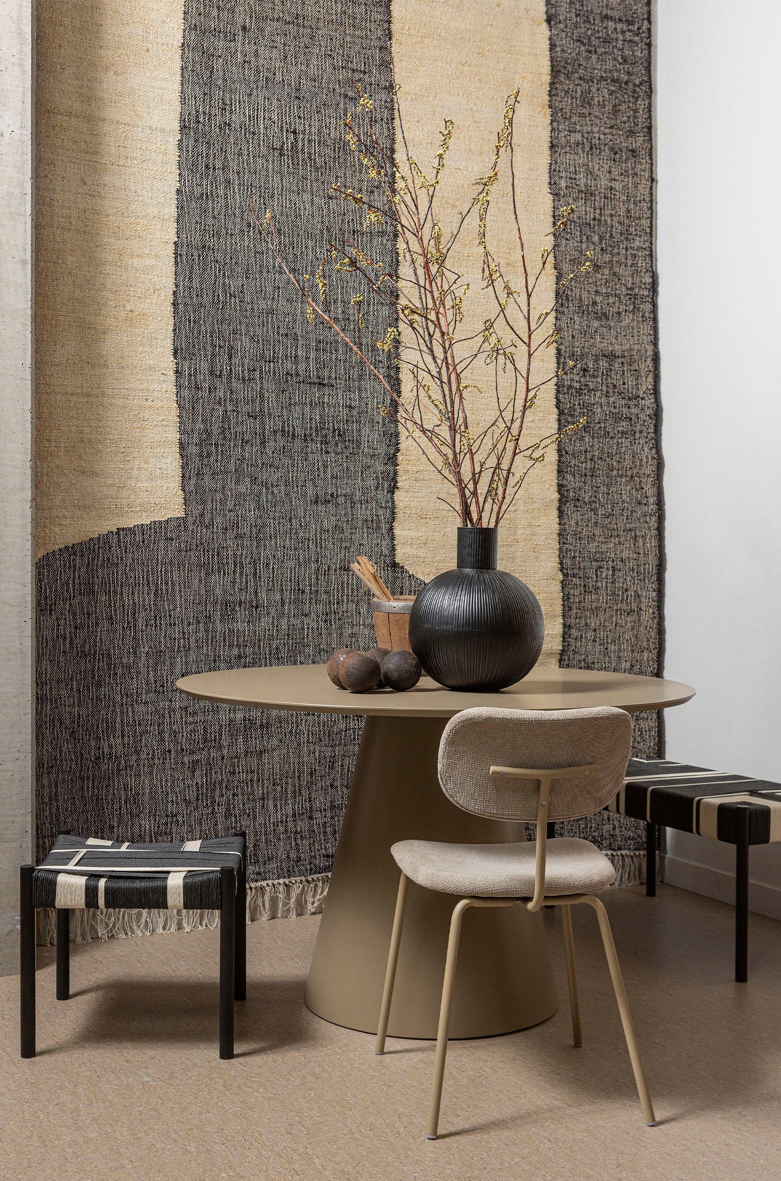 WOOOD Eettafel JORRE voldoende ruimte voor 4-5 personen, h 76 cm x ø 120 cm