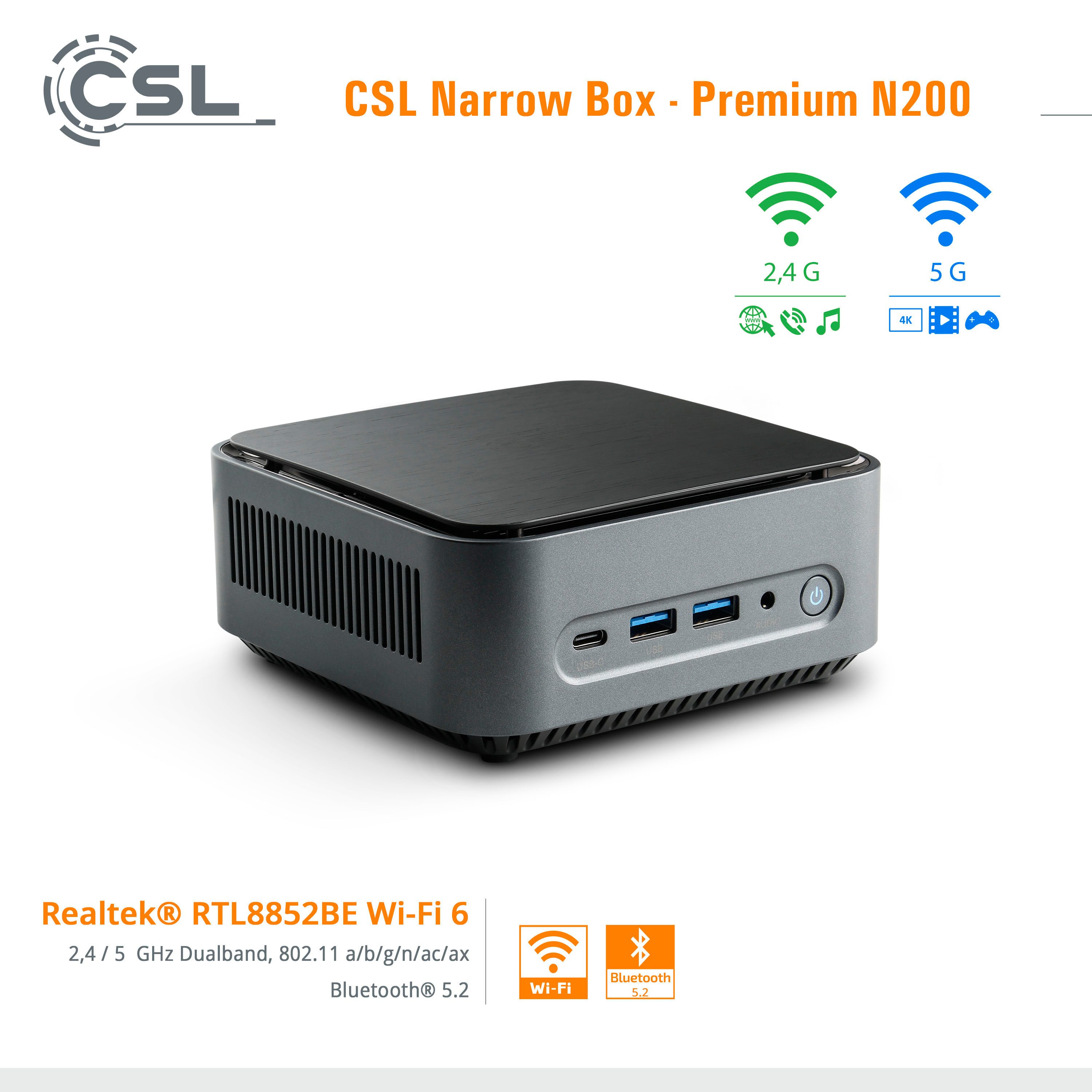 CSL Mini-pc Narrow Box Premium