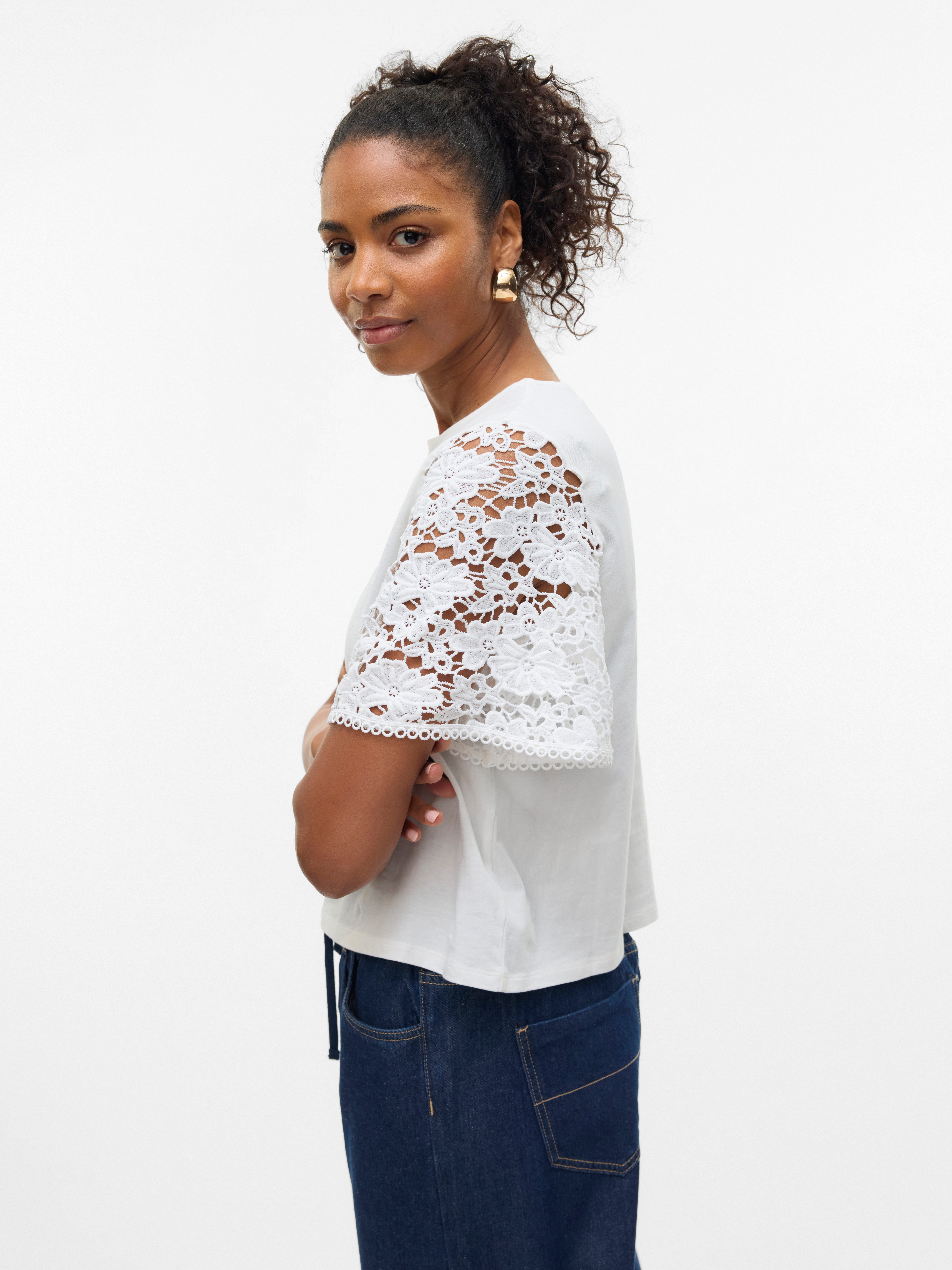 Vero Moda Shirt met korte mouwen VMPANNA 2/4 TOP JRS