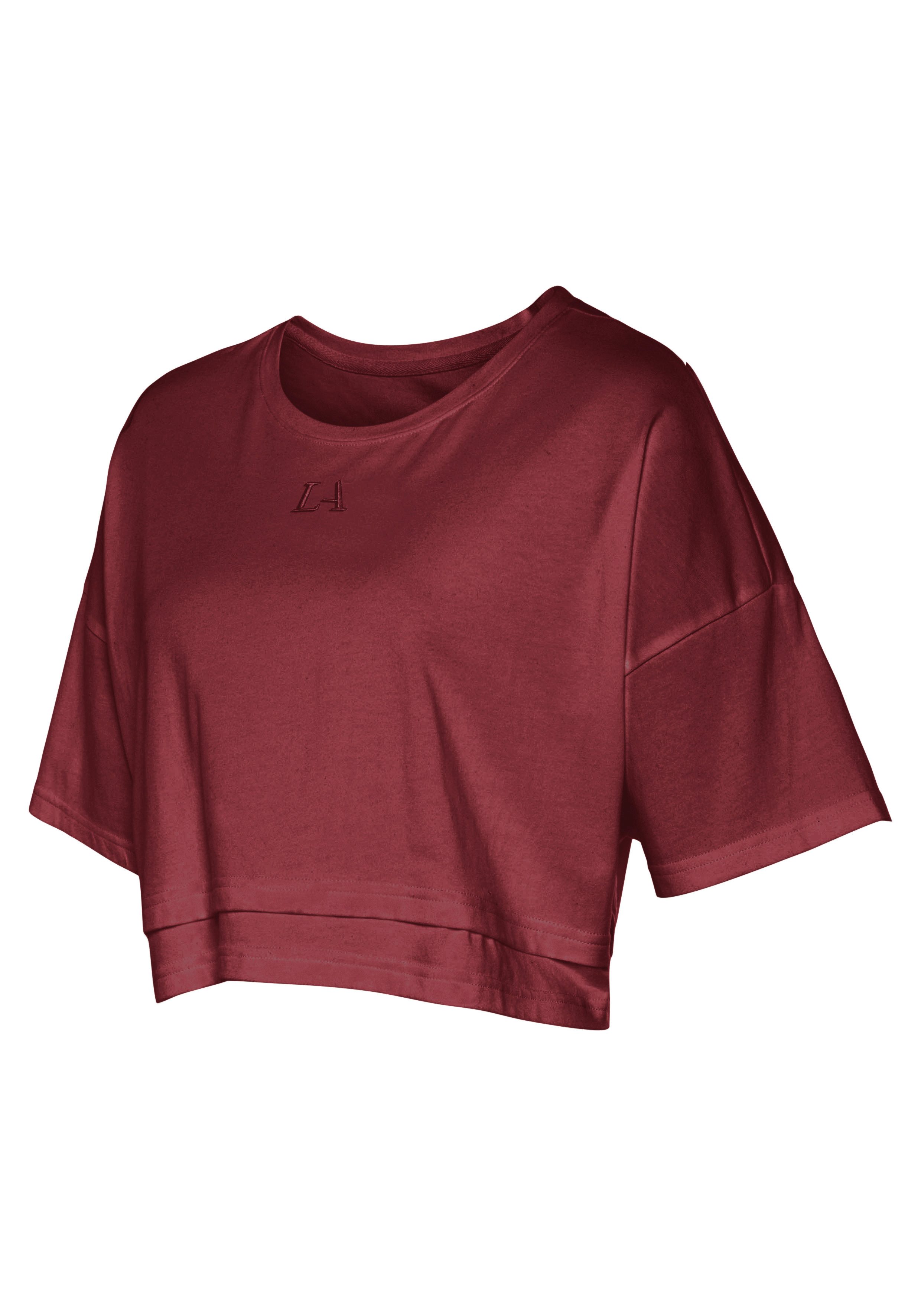 Lascana Shirt met korte mouwen met kastige snit en lagen-look