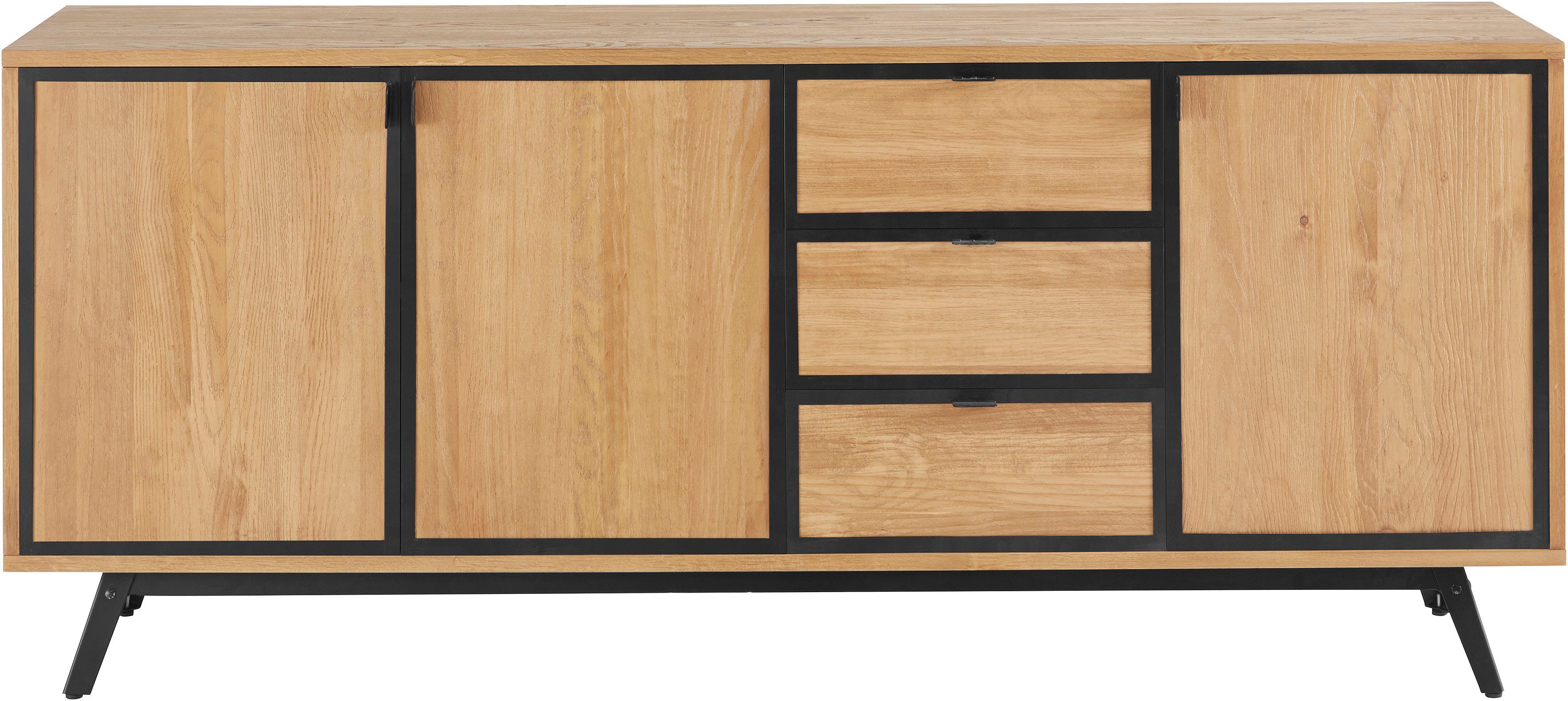 INOSIGN Dressoir Malu Commode met magnetvergrendeling op de deuren, van massief grenenhout