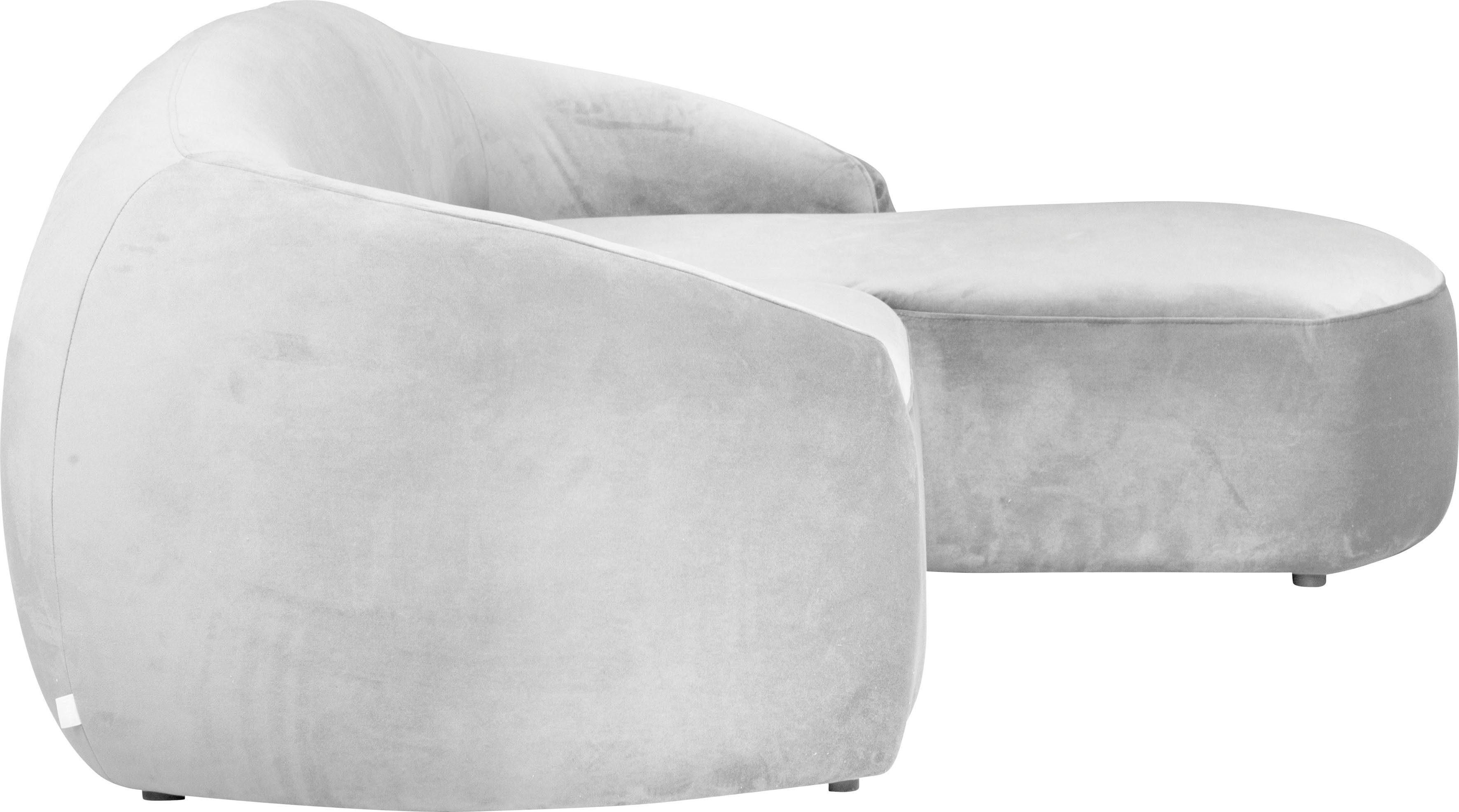 LeGer Home by Lena Gercke Hoekbank YANI L-vorm, designerbank, organische vorm, afmetingen B/D/H: 255/170/81 cm