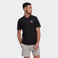 adidas performance t-shirt essentials embroidered small logo zwart
