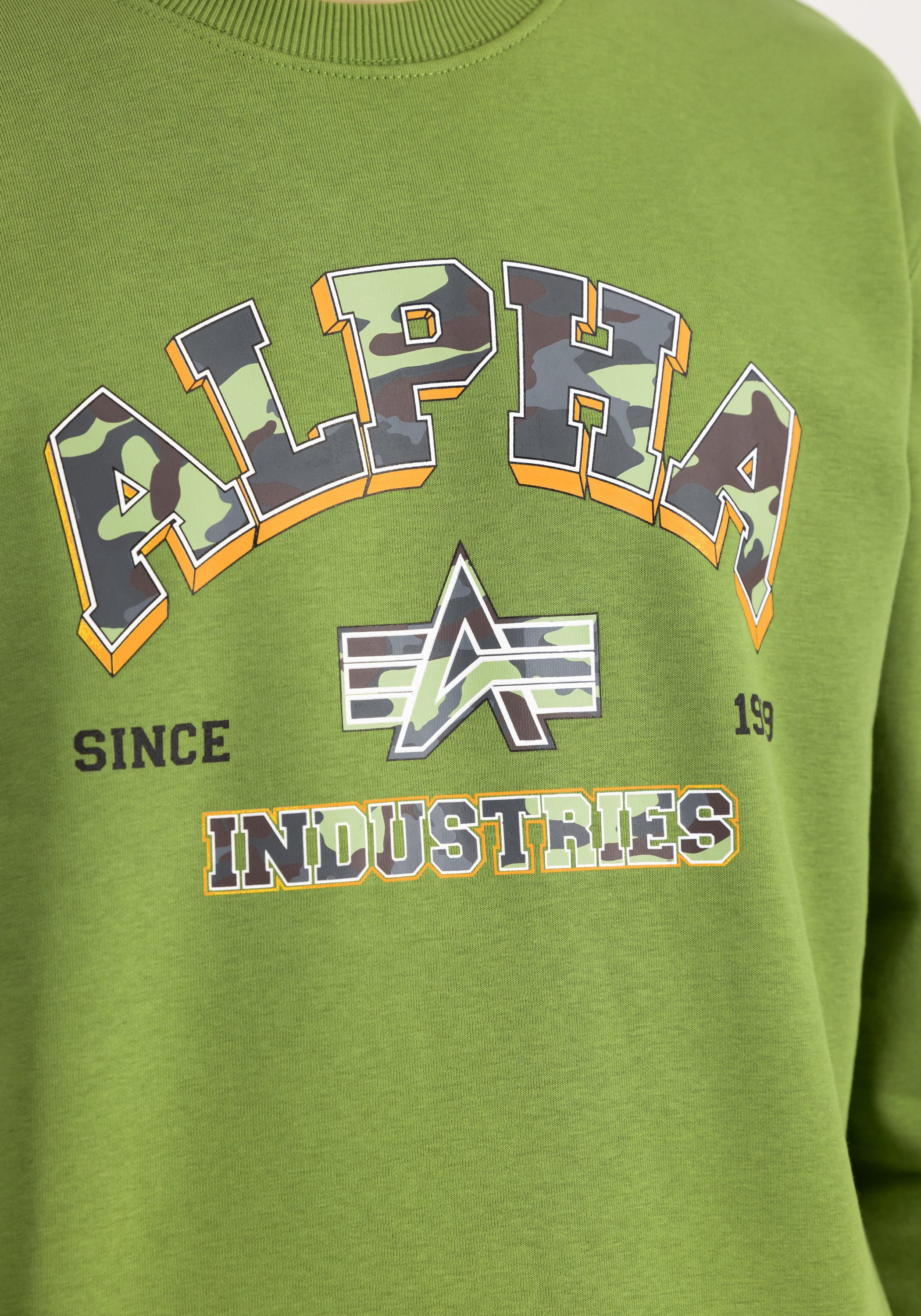 Alpha Industries Sweater ALPHA INDUSTRIES Men - Sweatshirts College Camo Sweater