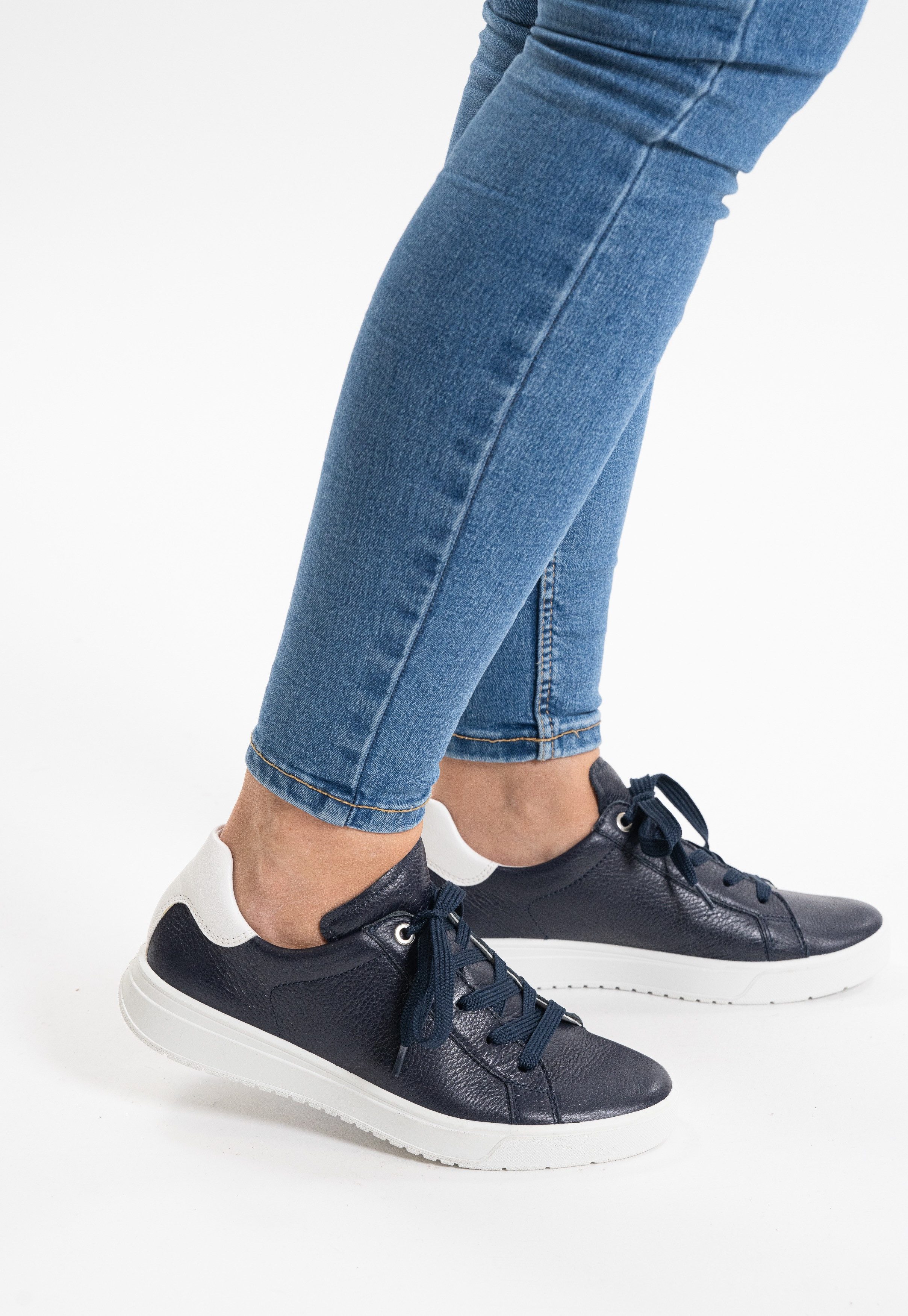 Ara Sneakers Rome , veterschoen, retro sneaker, comfortabele schoen in comfortabele breedte g (= breed)