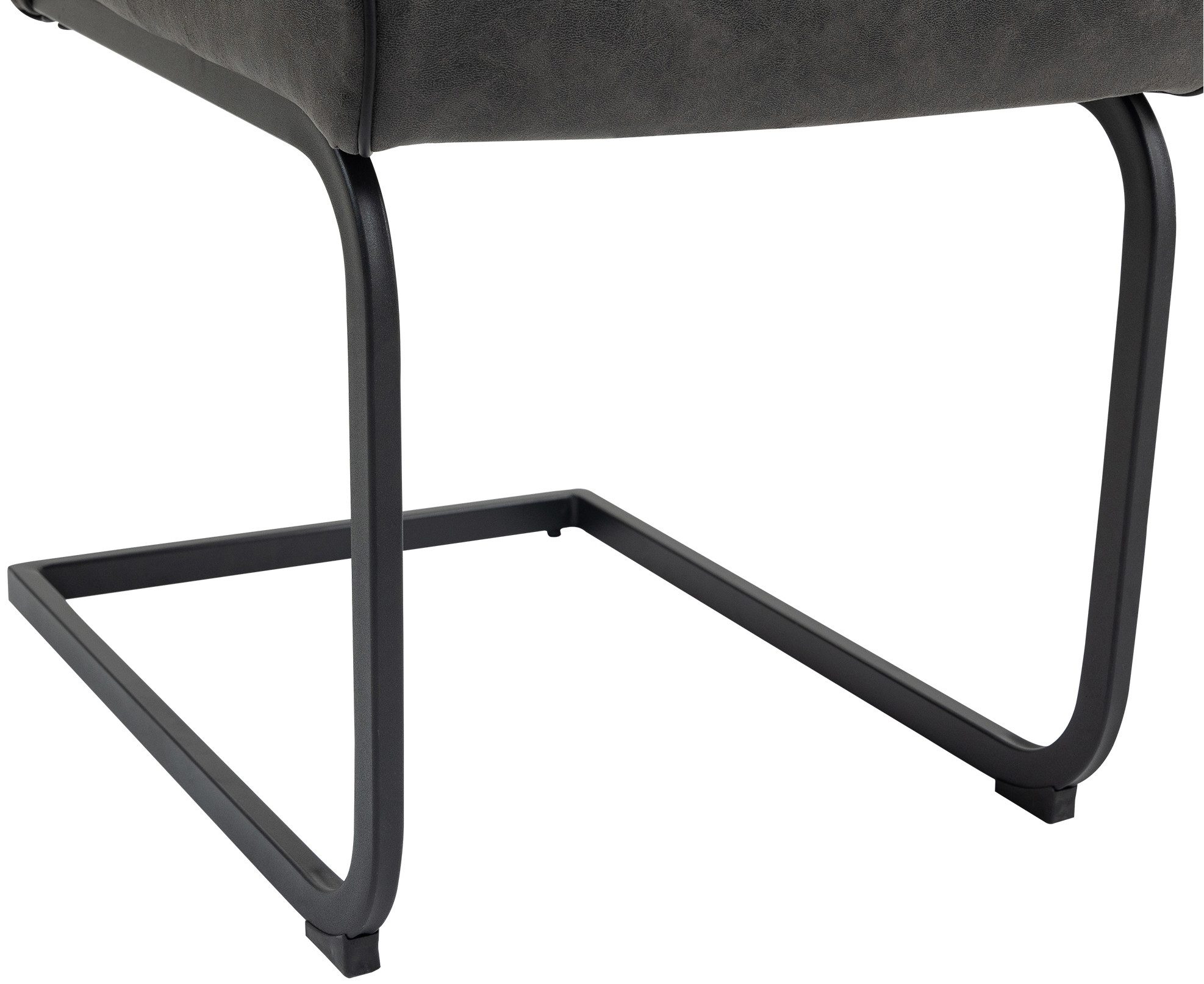 Duo Collection Vrijdragende stoel Marga sledestoel, set van 2 extra verdikking met pocketveringskern, glijders voor de veiligheid (set, 2 stuks)
