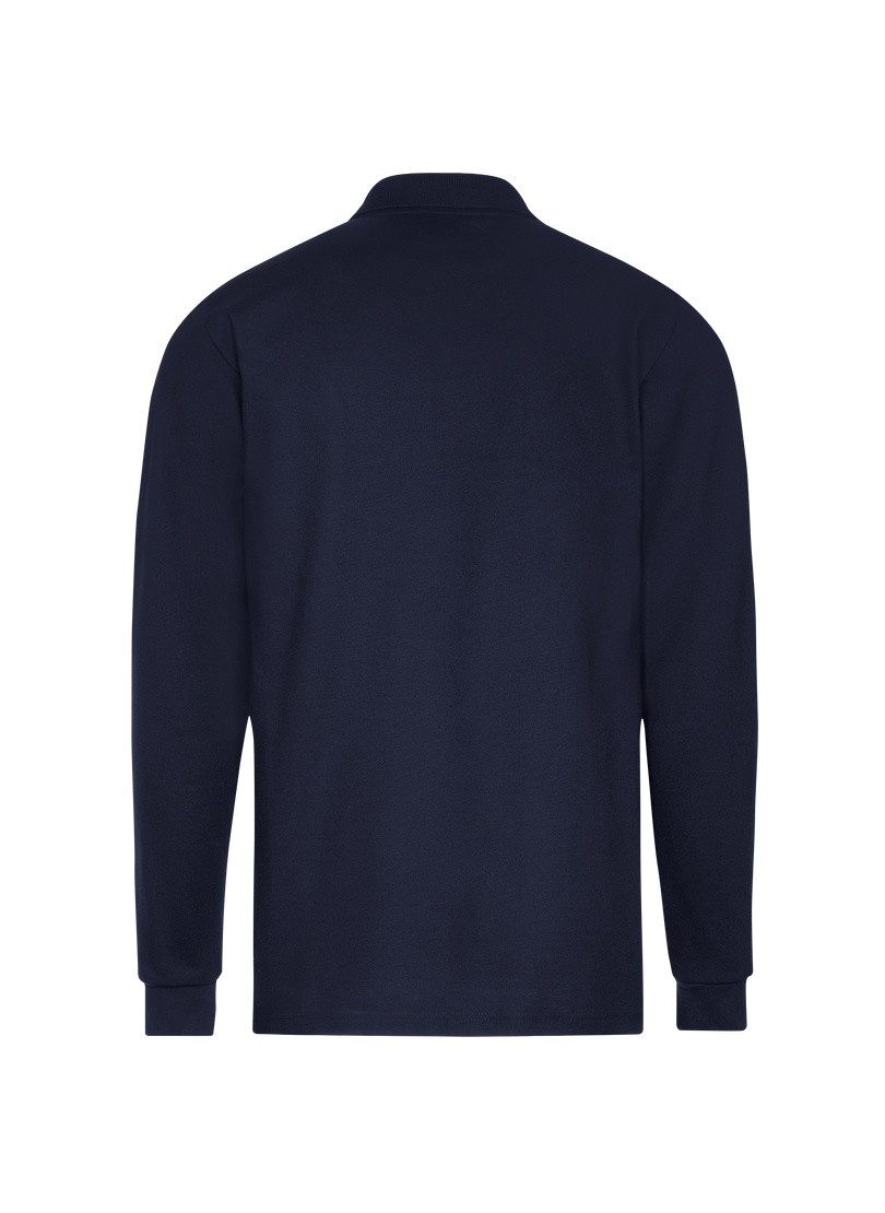 Trigema Poloshirt TRIGEMA lange mouw poloshirt met mouwboorden (1-delig)