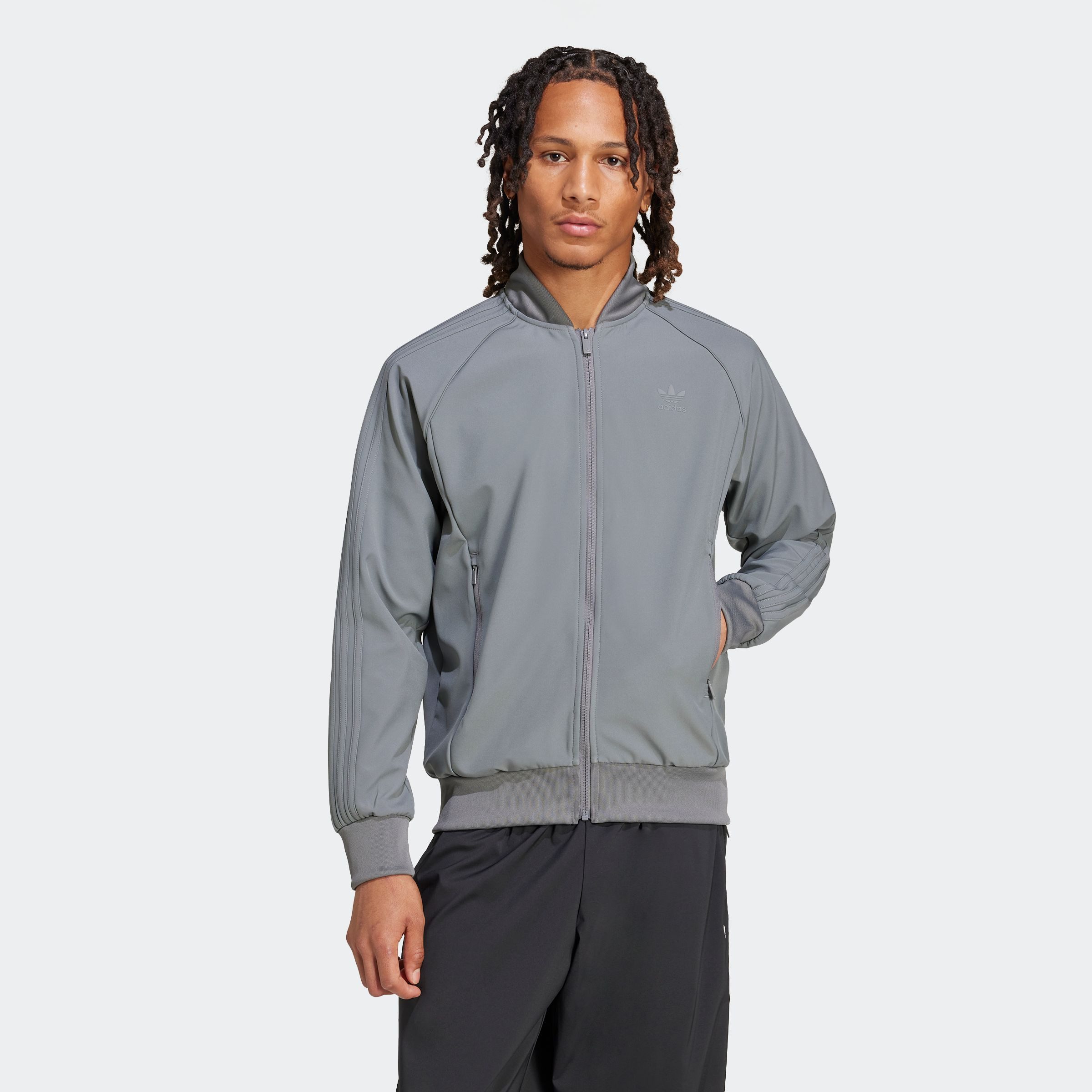 adidas Originals Trainingsjack BONDED SST TT heren trainingsjacks maat S grijs
