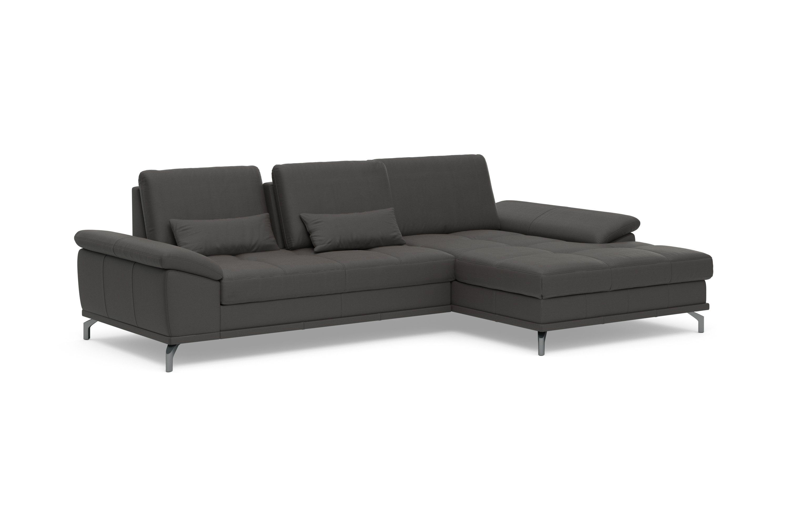 Places of Style Hoekbank Costello L-vorm, met zitdiepteverstelling, armleuningverstelling en