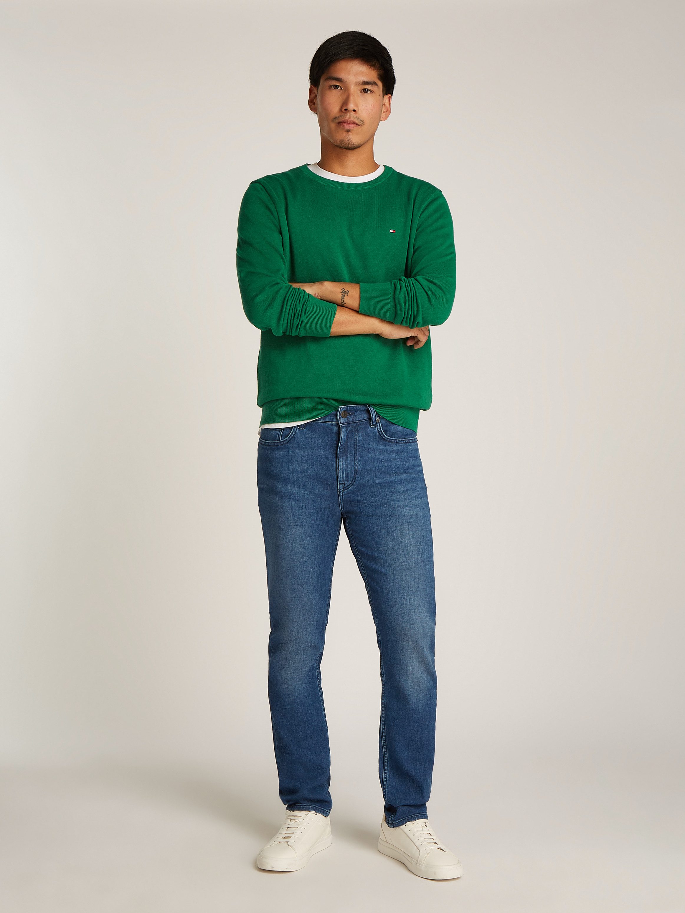 Tommy Hilfiger Trui met ronde hals ESSENTIAL COTTON CREW NECK
