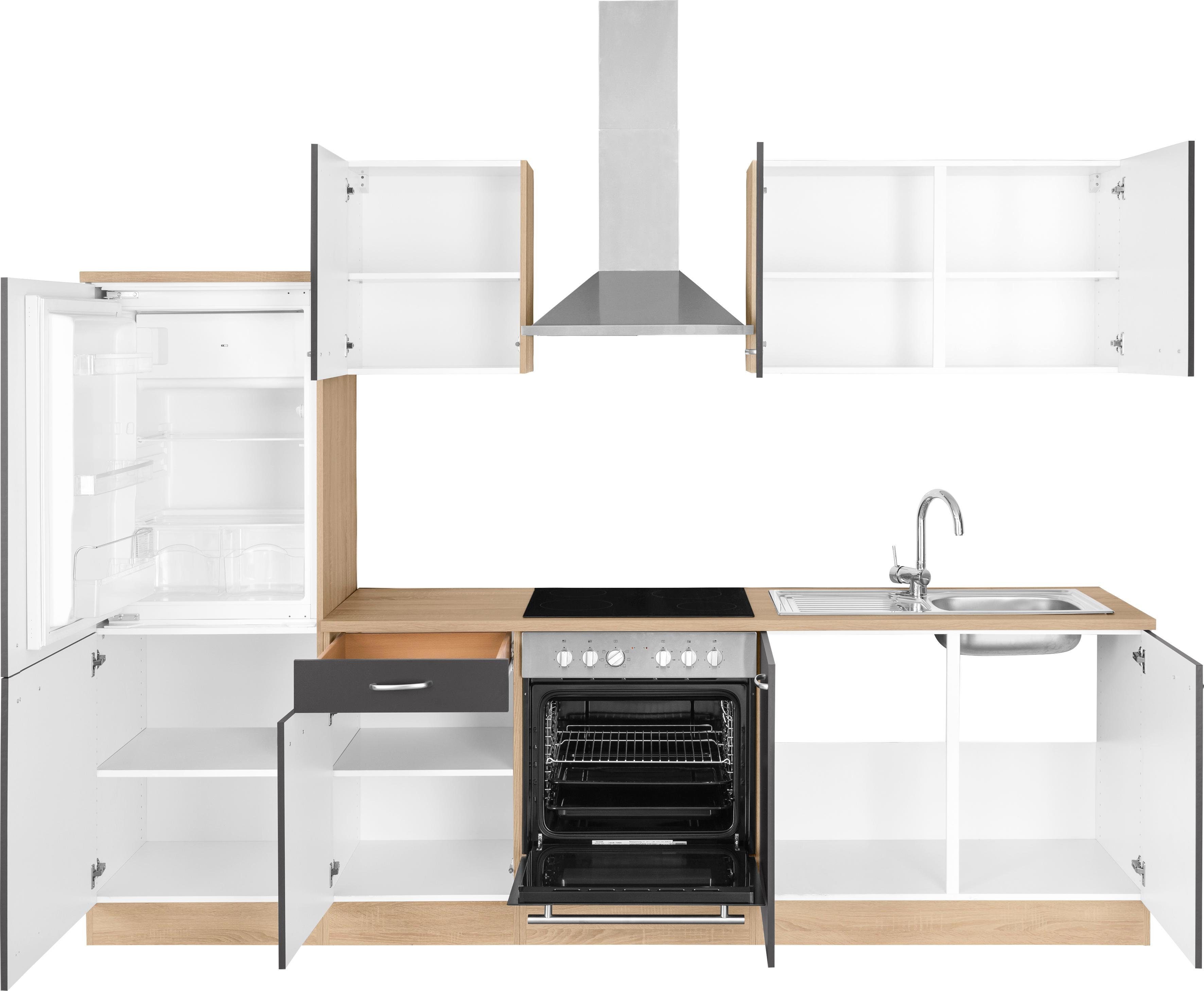 OPTIFIT Keukenblok Parare zonder elektrische apparaten, breedte 270 cm