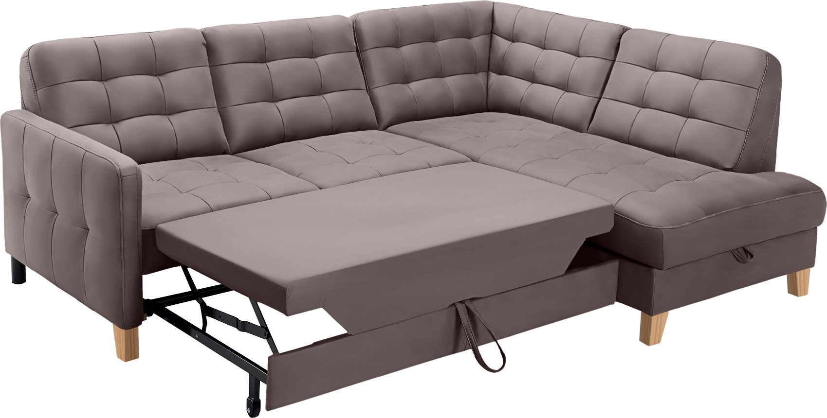 exxpo - sofa fashion Hoekbank Elio, compact en comfortabel, handig, tijdloos design, L-vorm