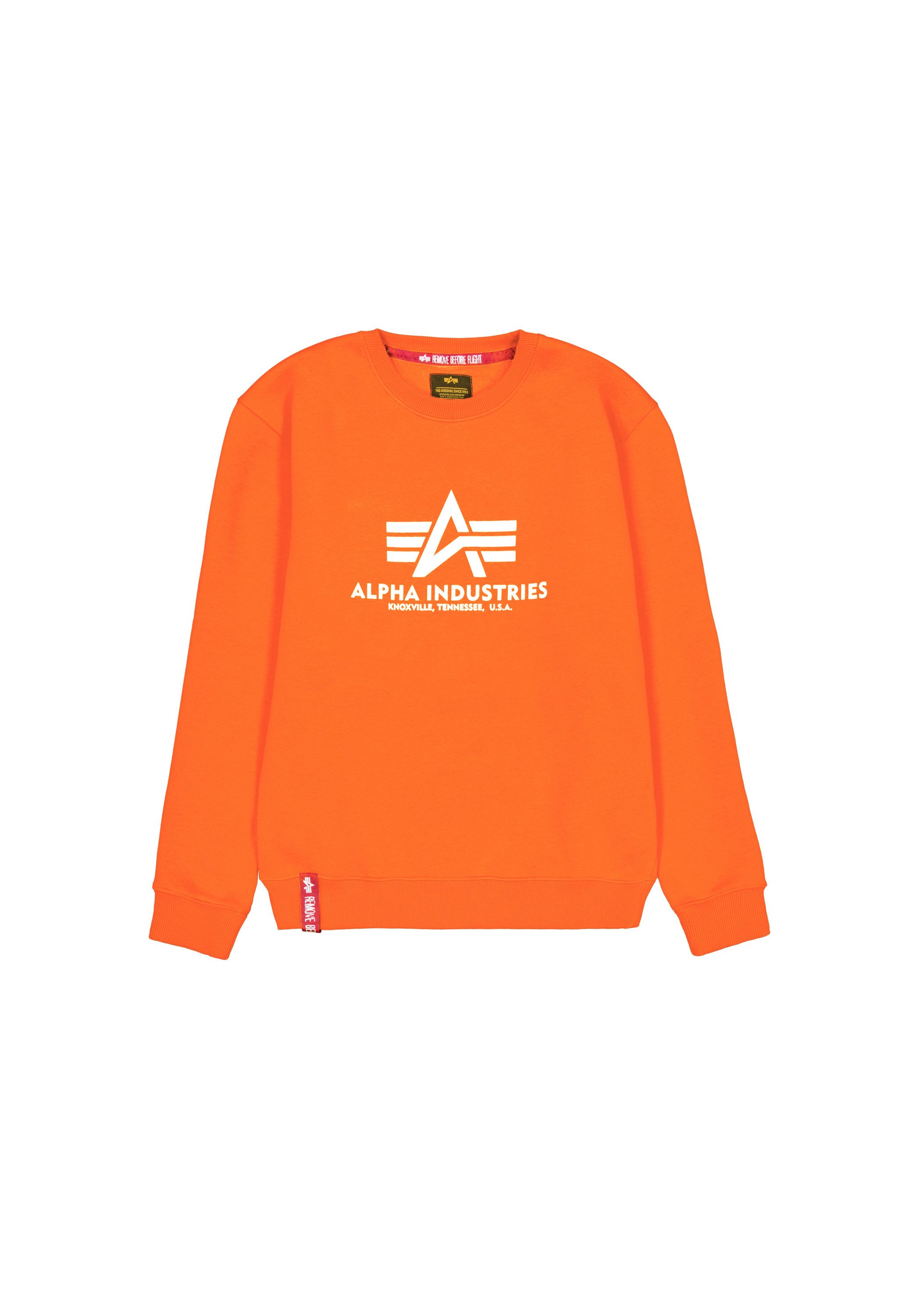 Alpha Industries Sweater Alpha Industries Men - Sweatshirts Basic Sweatshirt BL heren sweaters maat M oranje