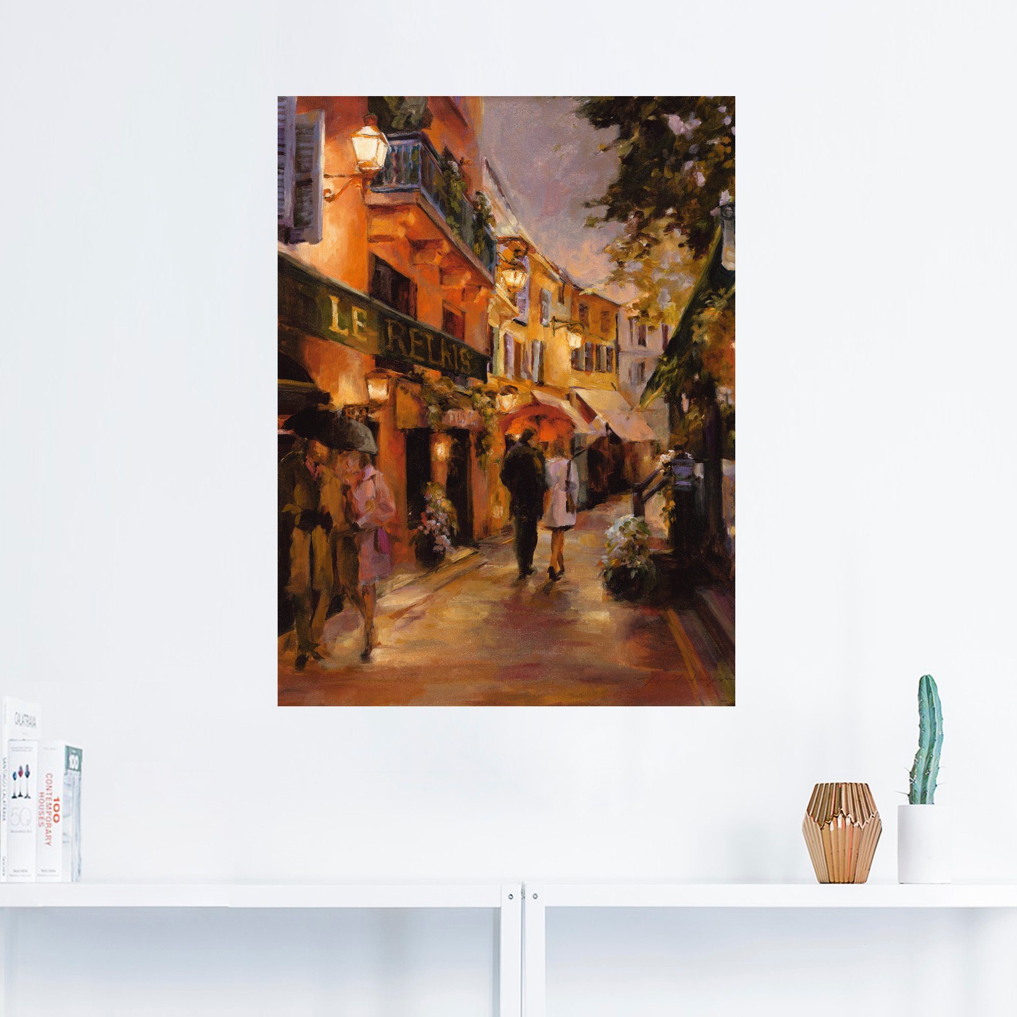 Artland Artprint Avond in Parijs II als artprint op linnen, poster, muursticker in verschillende maten
