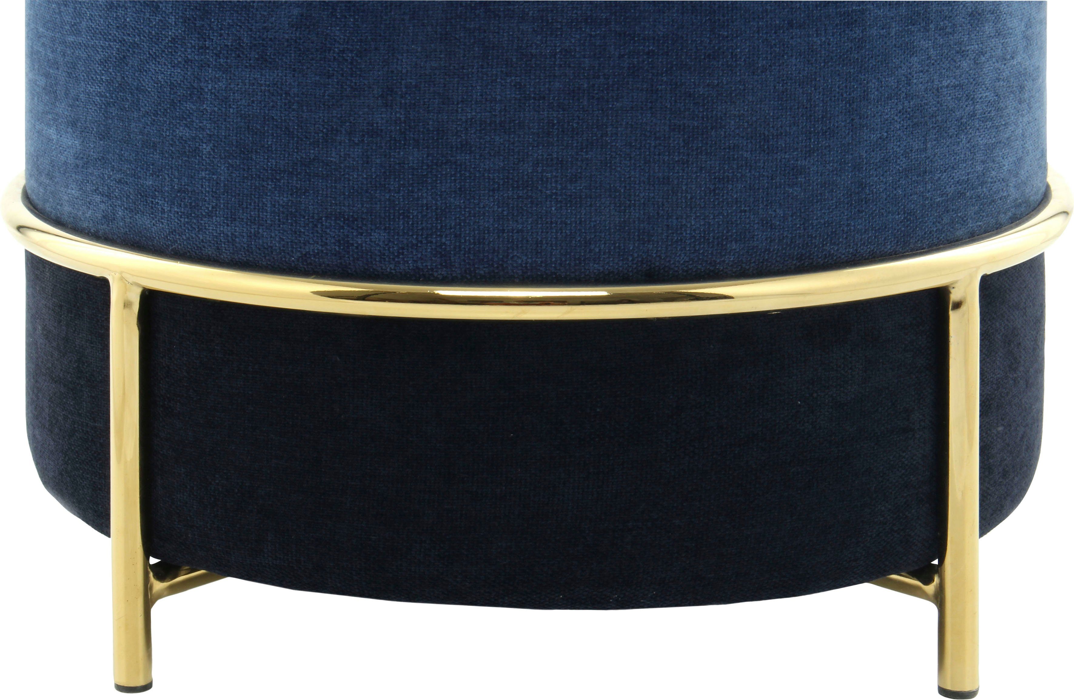 Kayoom ZitHocker Matilda 225, comfortabele ronde vorm, gezellige design-hocker (1 stuk)