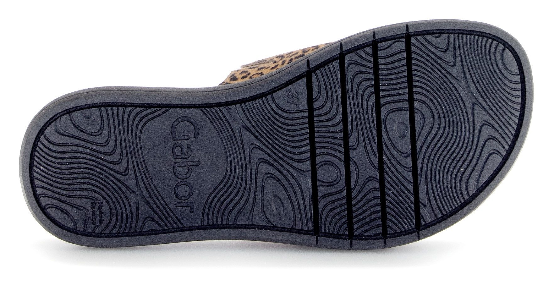 Gabor Slippers , plateau, zomerschoen, slippers met grote decoratieve gesp