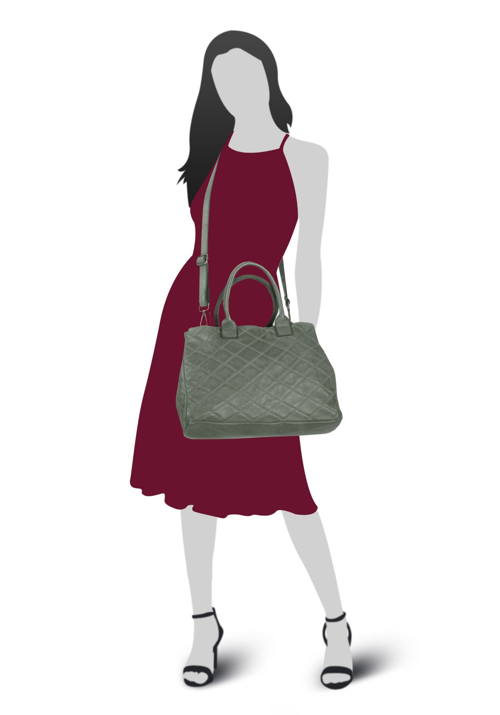 Samantha Look Tas echt leer, made in italy