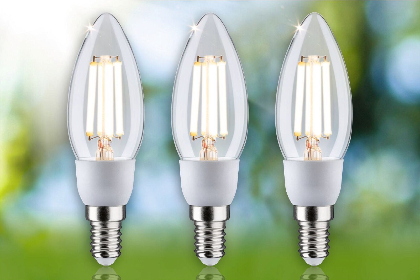 Paulmann Led-verlichting Eco-Line 3-pack kaars 525lm 2,5W 3000K helder 230V