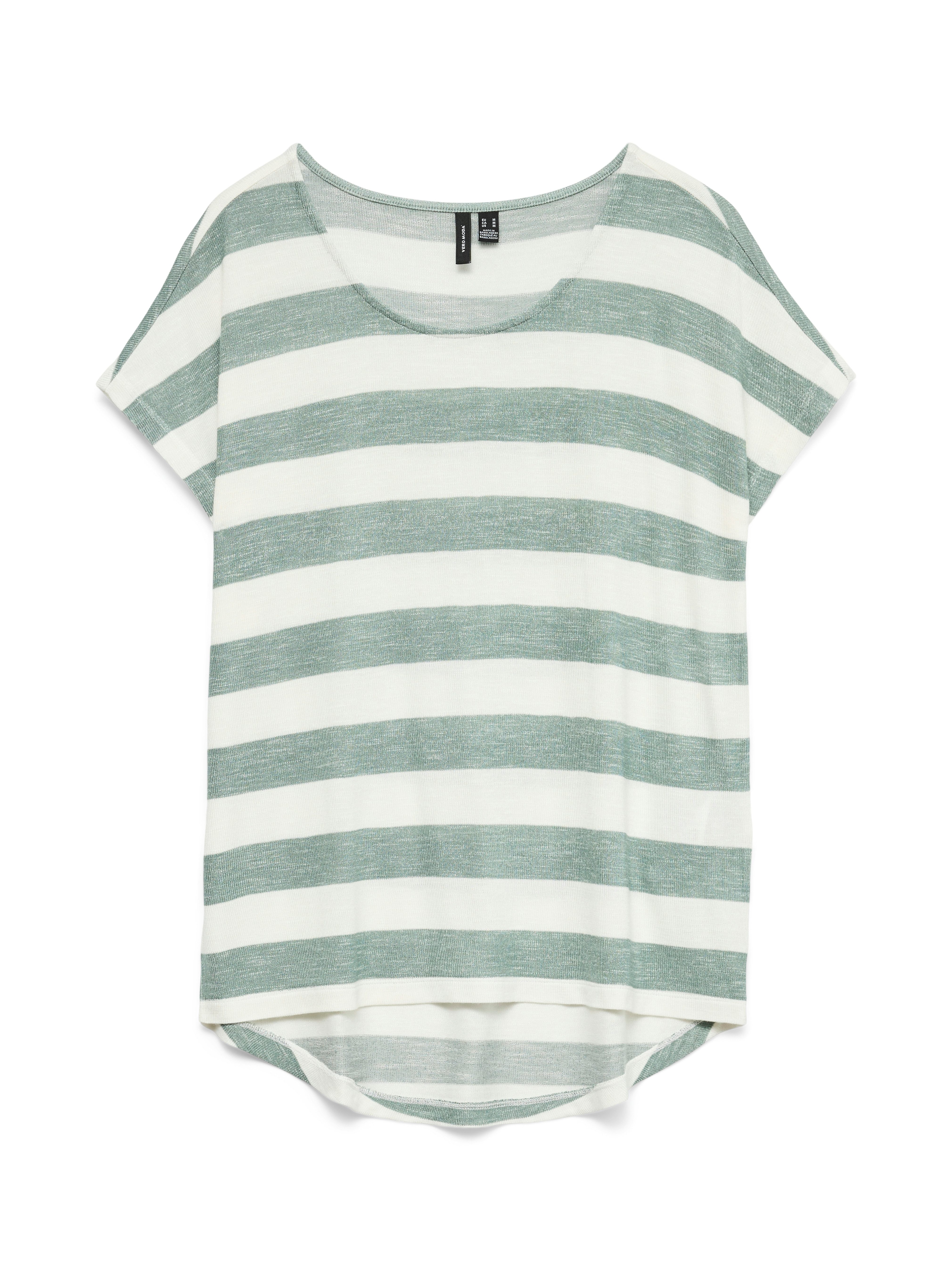 Vero Moda Shirt met korte mouwen VMWIDE STRIPE SL TOP GA JRS NOOS