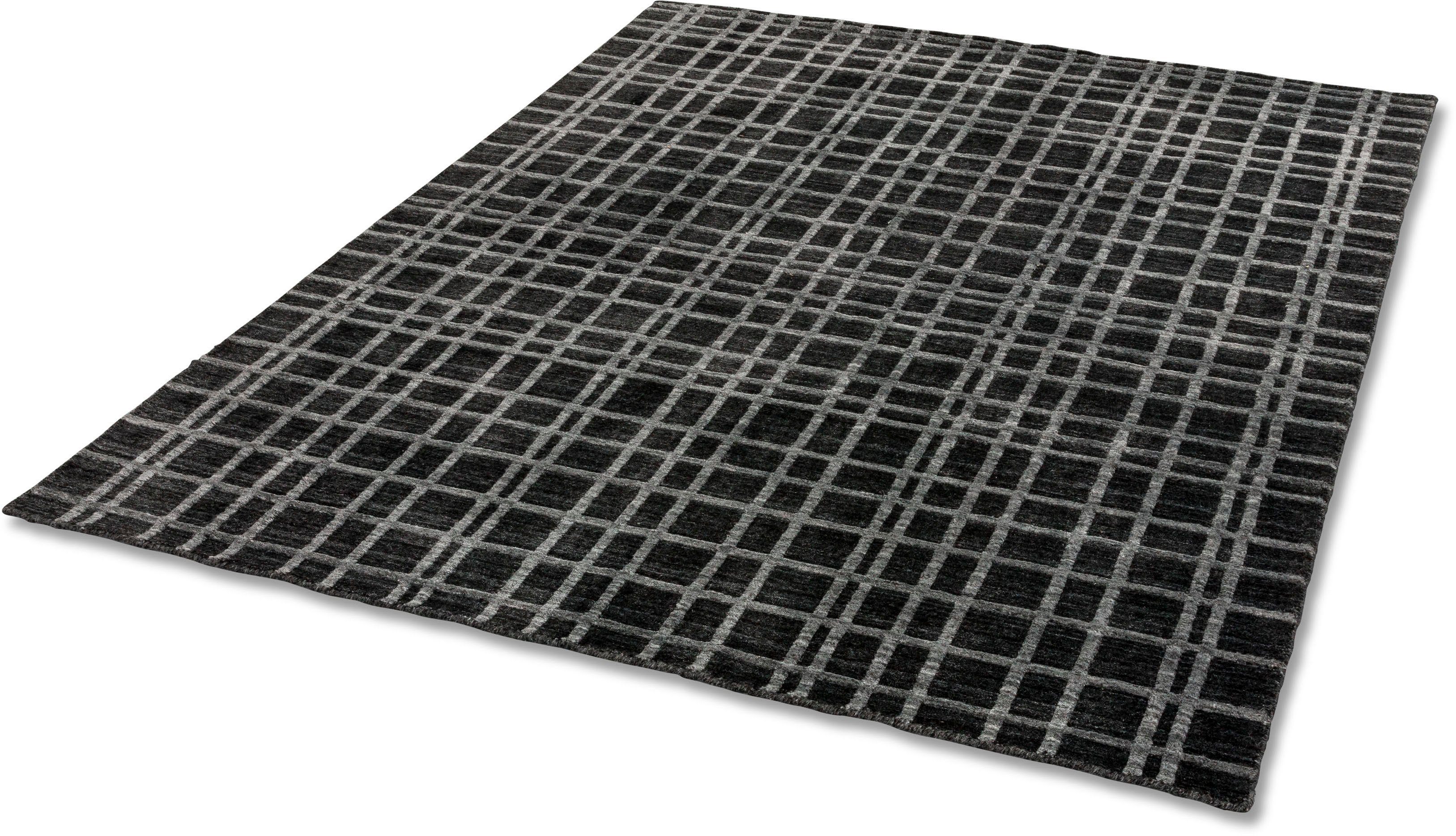 SCHÖNER WOHNEN-KOLLEKTION Vloerkleed Cosetta Viscose, woonkamer moderne vloerkleden maat 140 cm x 200 cm x 5 mm zilver(kleur)