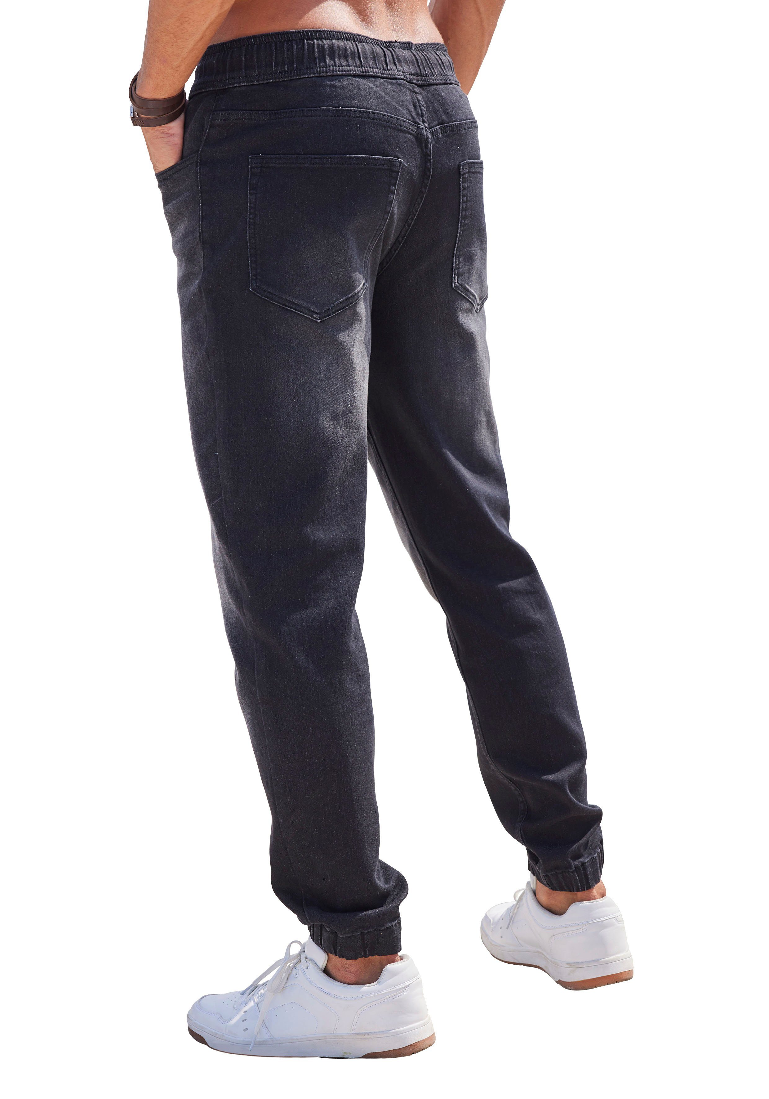 John Devin Joggingbroek Jogpants Joggpants met elastische band van zachte stretchkwaliteit