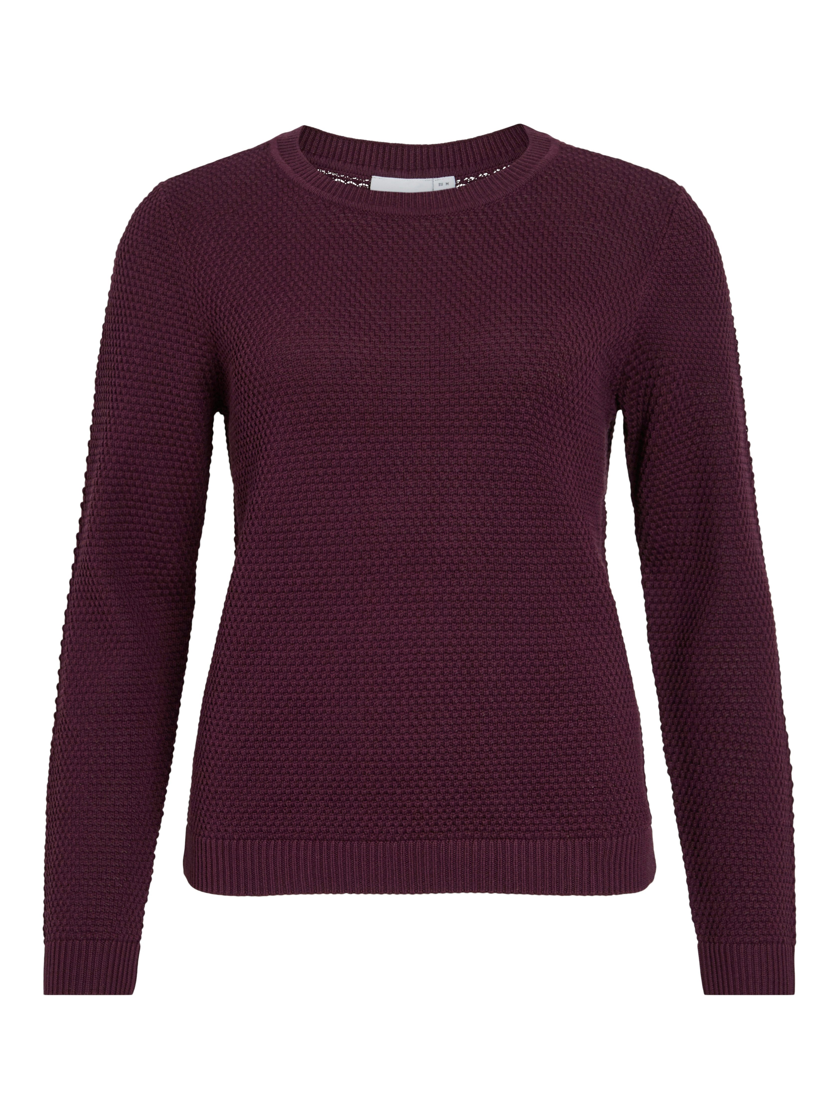 Vila Trui met ronde hals VIDALO O-NECK L/S KNIT TOP- NOOS