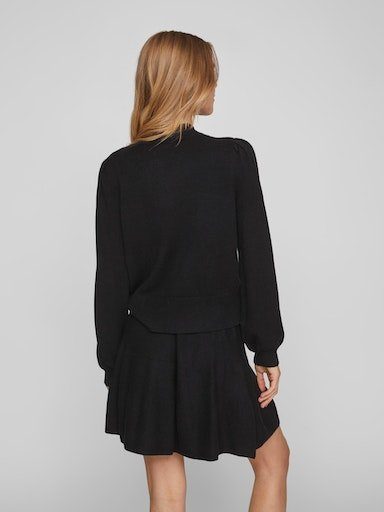 Vila Trui met ronde hals VIRIL TURTLE-NK BALLOON L/S TOP - NOOS