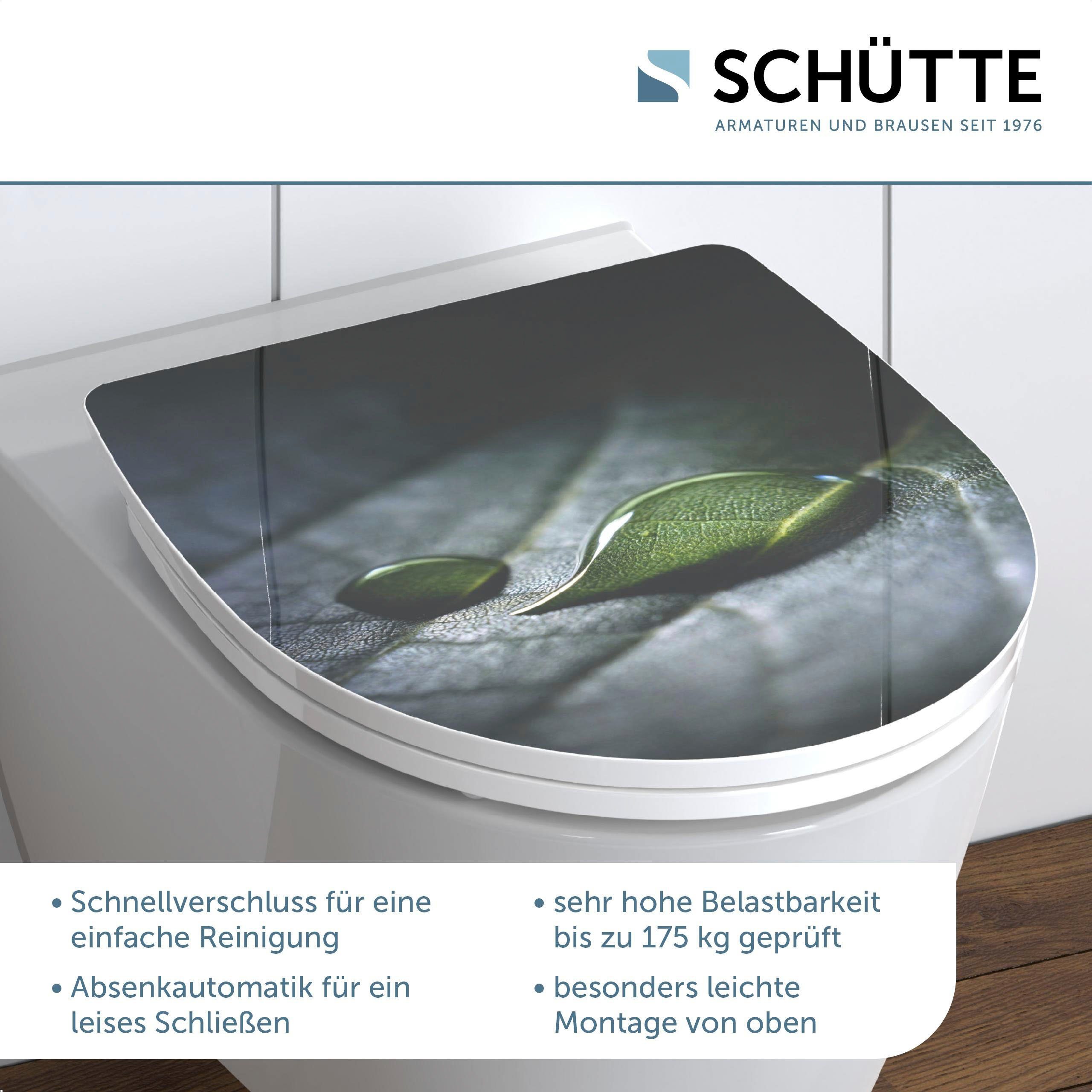Schütte Toiletzitting Raindrop Duroplast, met softclosemechanisme en snelsluiting, High gloss