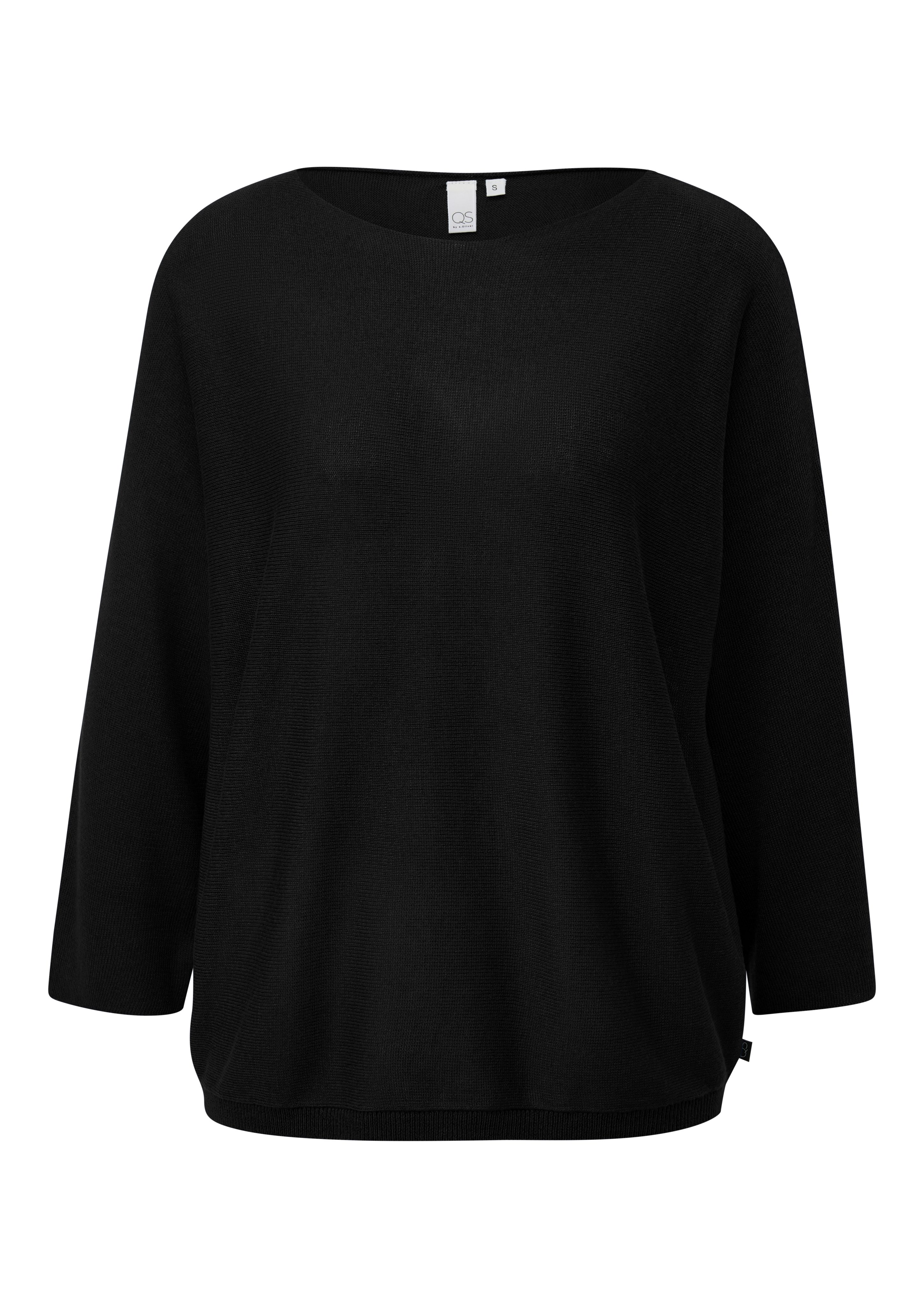 Q/S designed by Trui met ronde hals met gebreide look