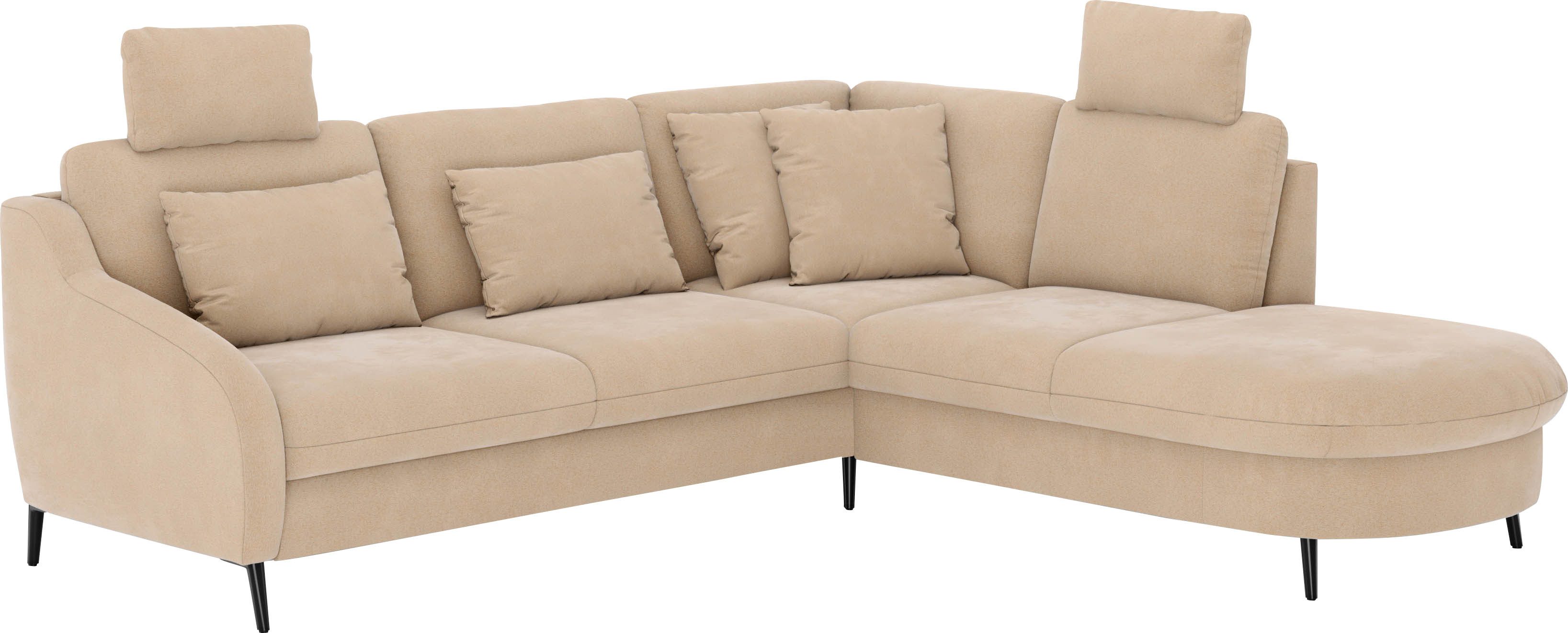 sit&more Hoekbank Soul L-vorm optioneel met bedfunctie en bedlade of lade