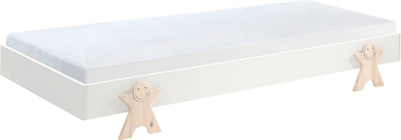 Vipack Kinderledikant Modulo, stapelbaar eenpersoonsbed, incl. lattenbodem, 2 kleuren