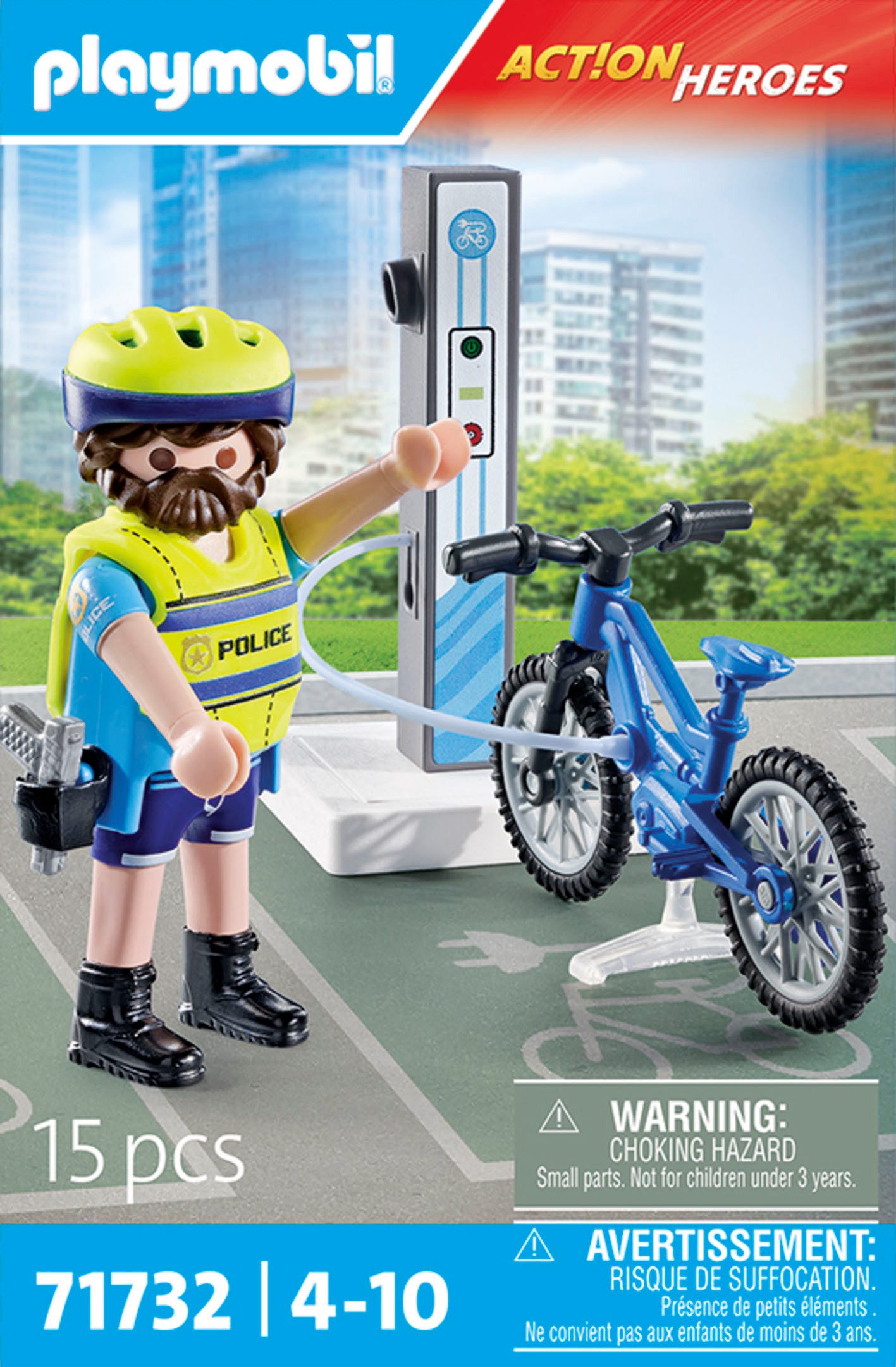 Playmobil® Constructie-speelset Polizei Fahrradstreife (71732), Playmobil Action Heroes (15-delig)