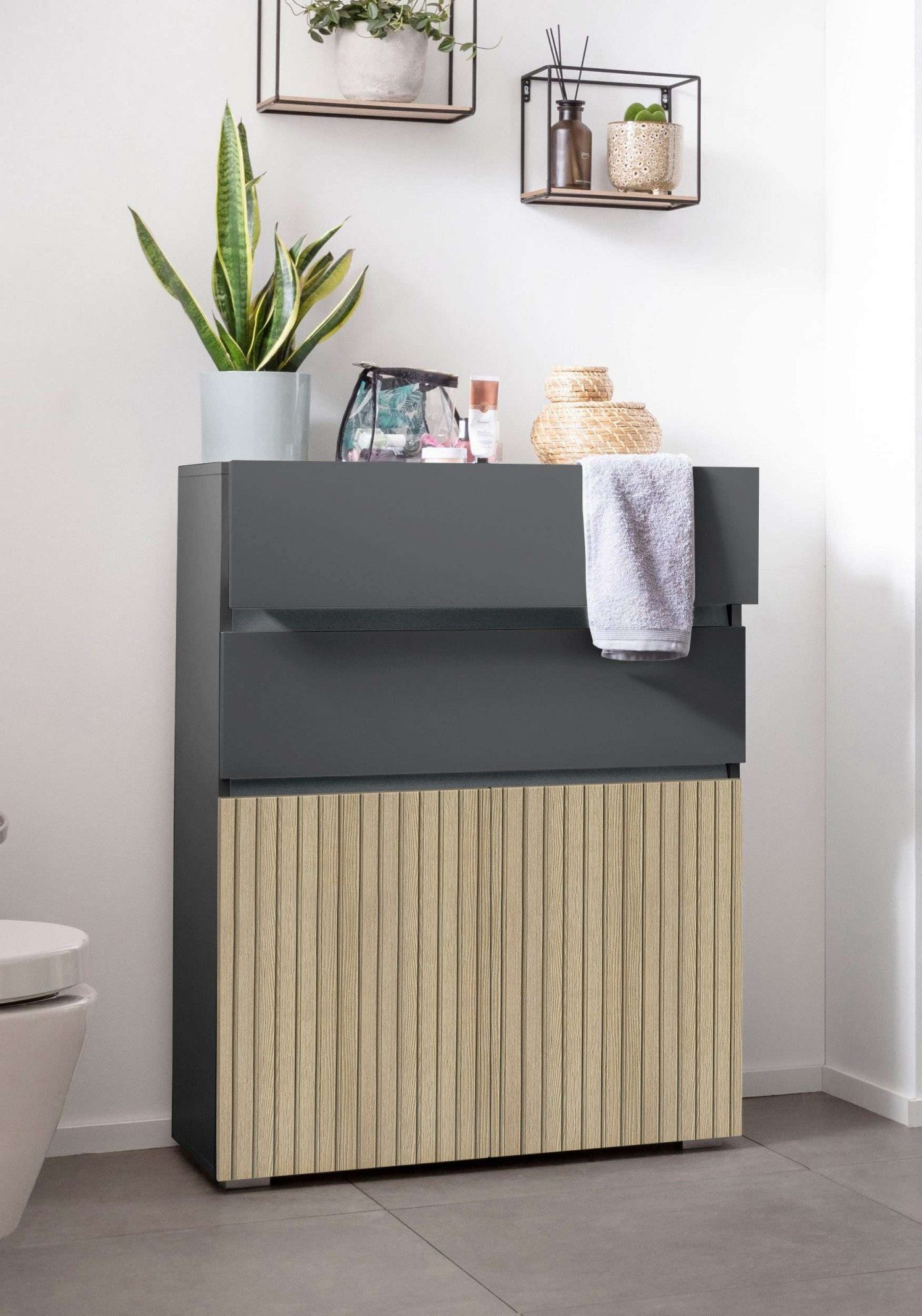 Home affaire Halfhoge kast Wisla Hoogte 98 cm, met deuren en lades