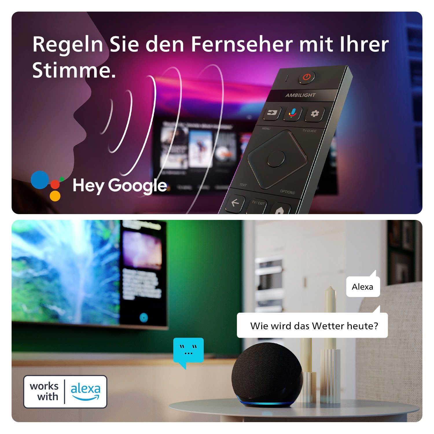Philips OLED-TV 55OLED909/12, 138 cm / 55", 4K Ultra HD, Google TV - Smart TV