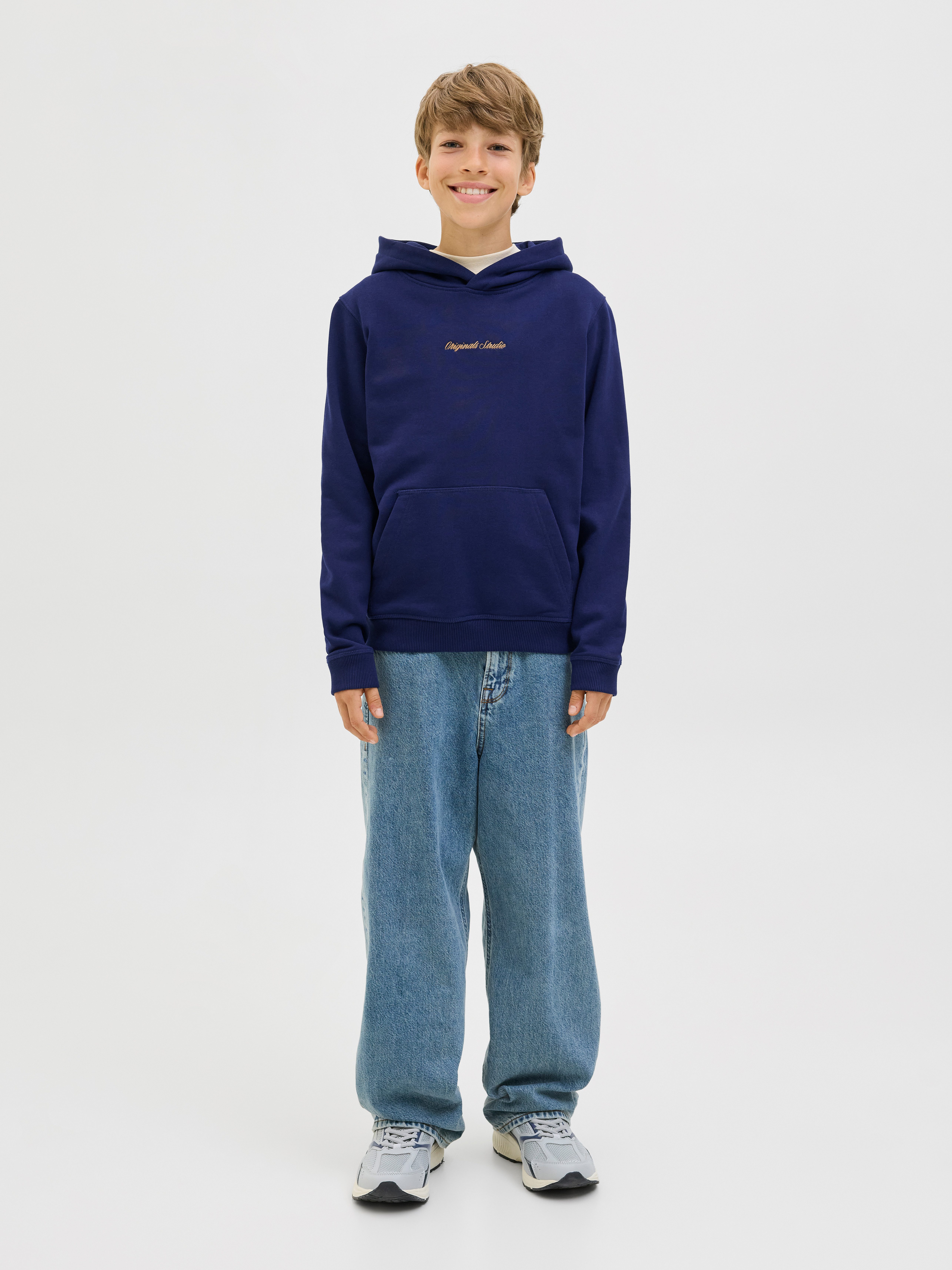 Jack & Jones Junior Hoodie JORNORREBRO EMB SWEAT HOOD NOOS JNR