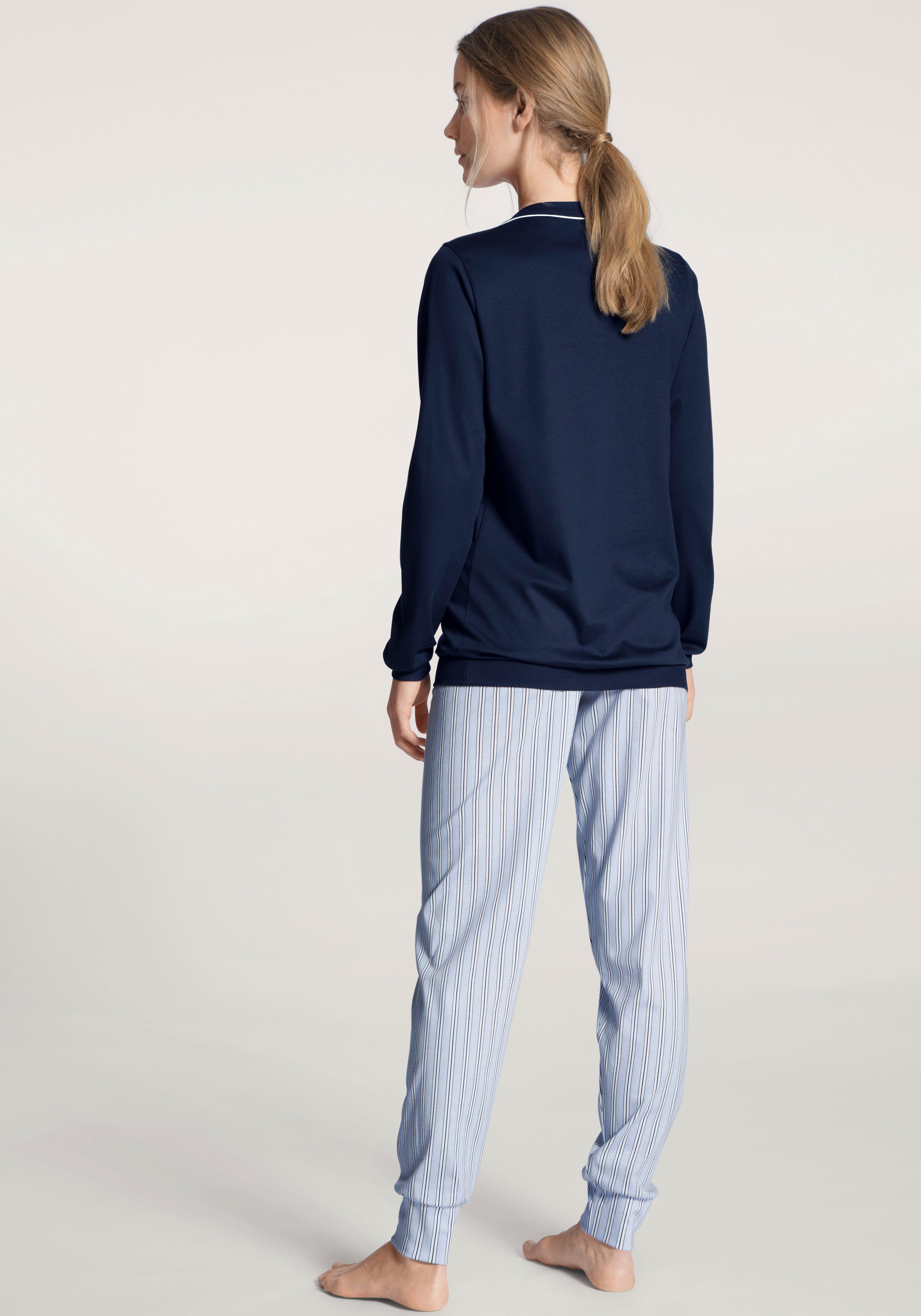 CALIDA Pyjama Sweet Dreams met ribboorden aan alle uiteinden (2-delig)