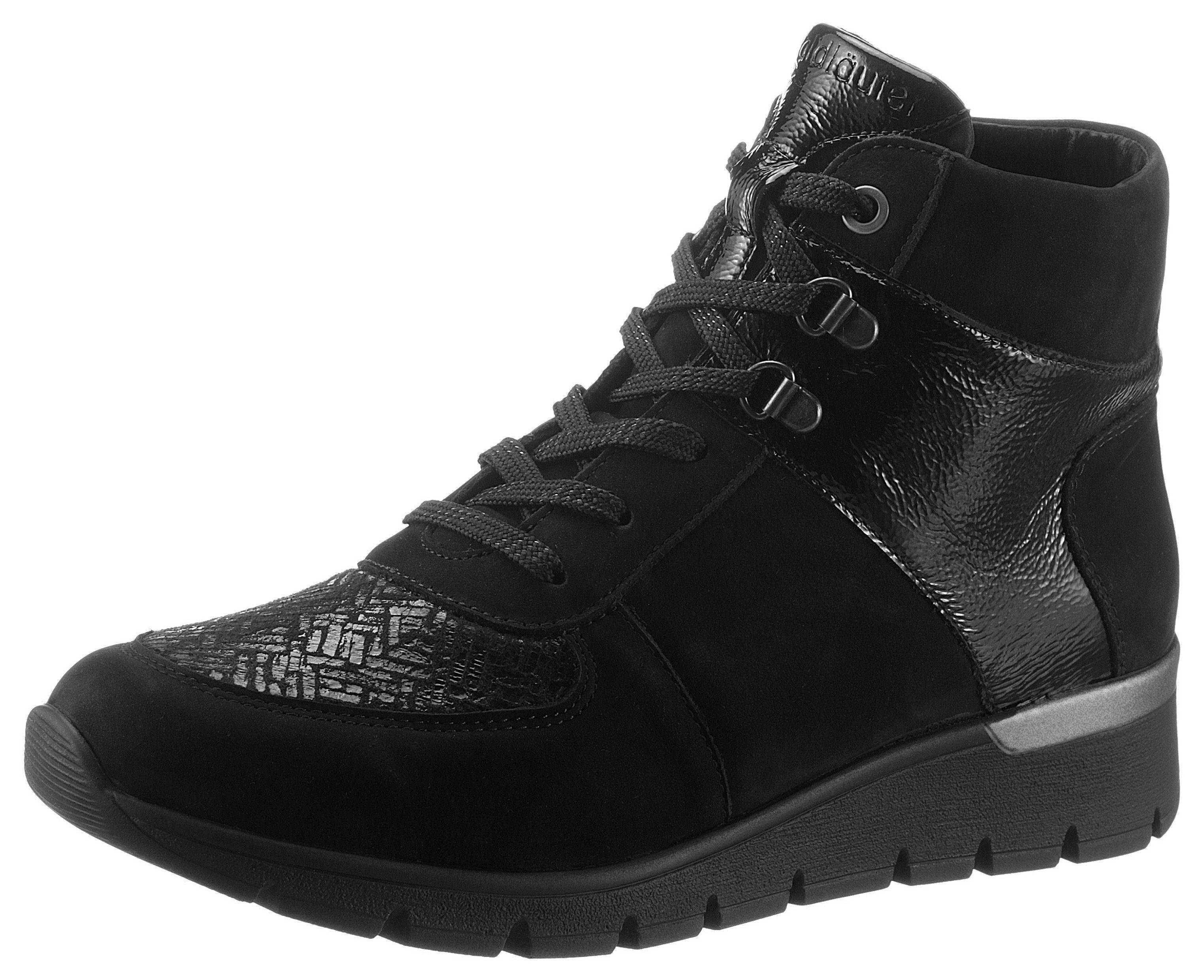 Waldläufer Hoge veterschoenen K-RAMONA-Soft in orthotritt-uitvoering en k-wijdte (=extra wijd)
