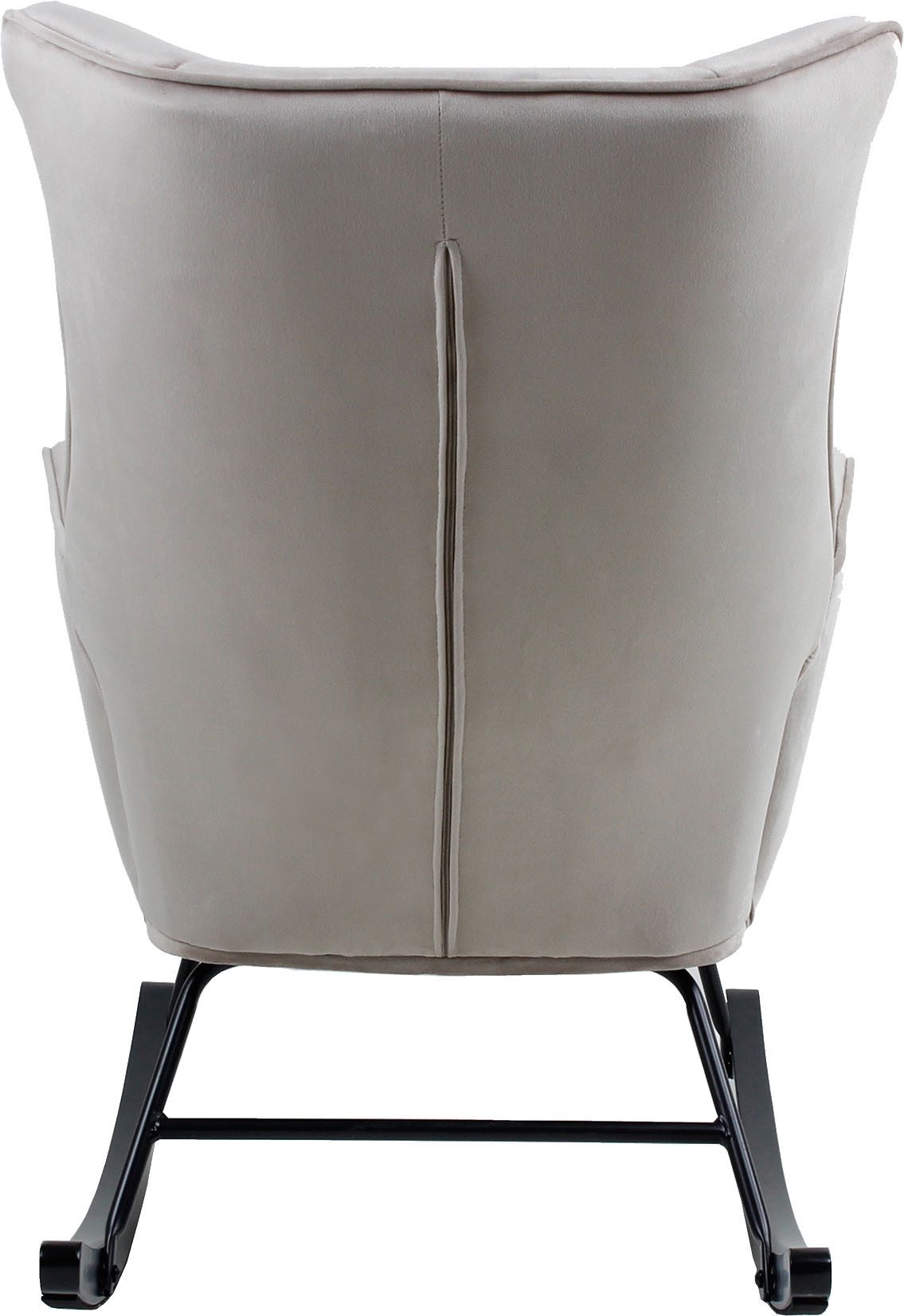 Kayoom Schommelstoel Bryana 125, Relaxstoel om te schommelen, metalen frame met houten slede (1 stuk)