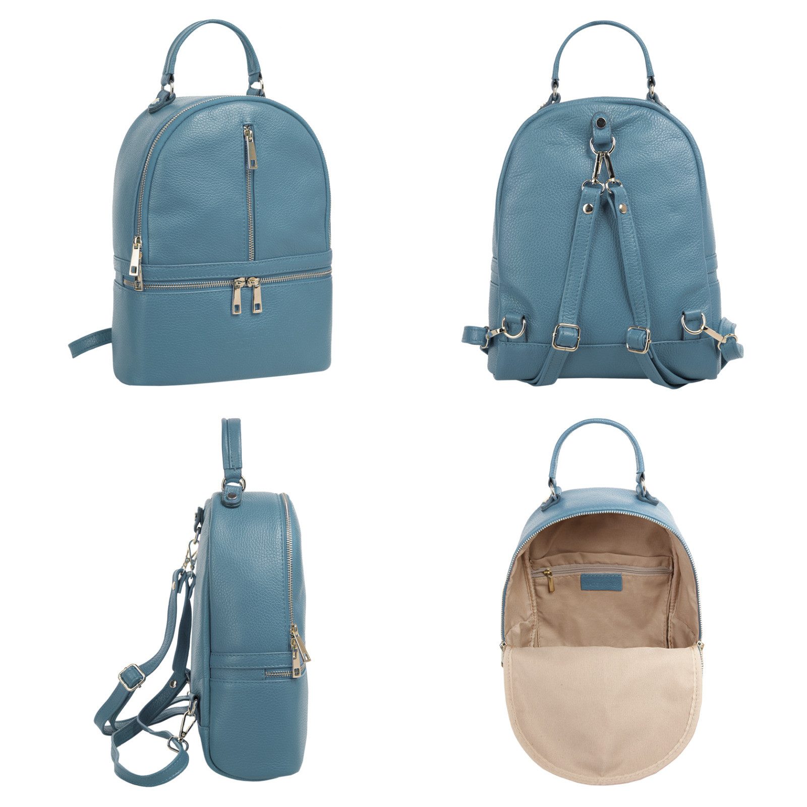 Samantha Look Rugzak echt leer, made in italy