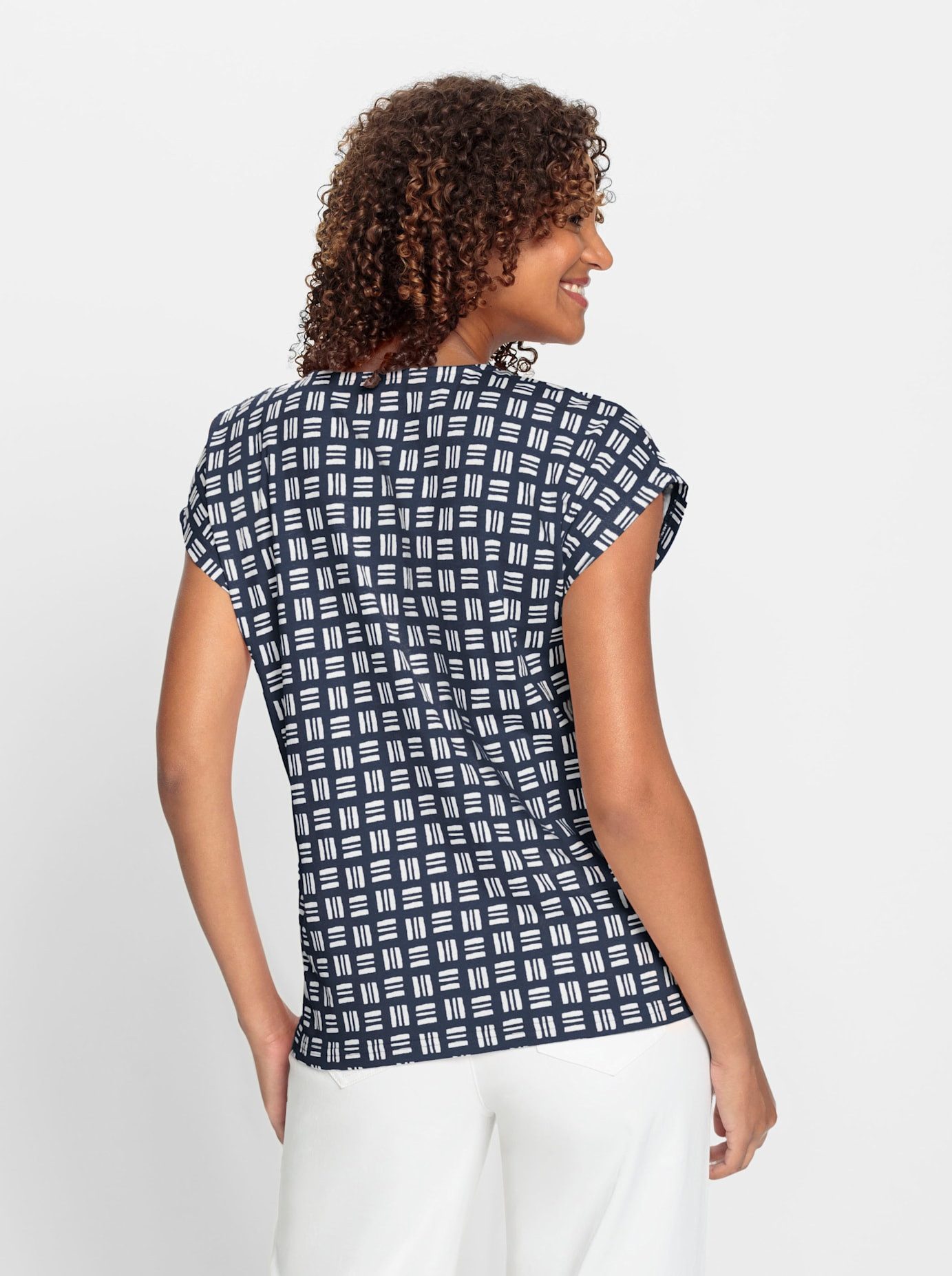 Casual Looks Shirt met print (1-delig)