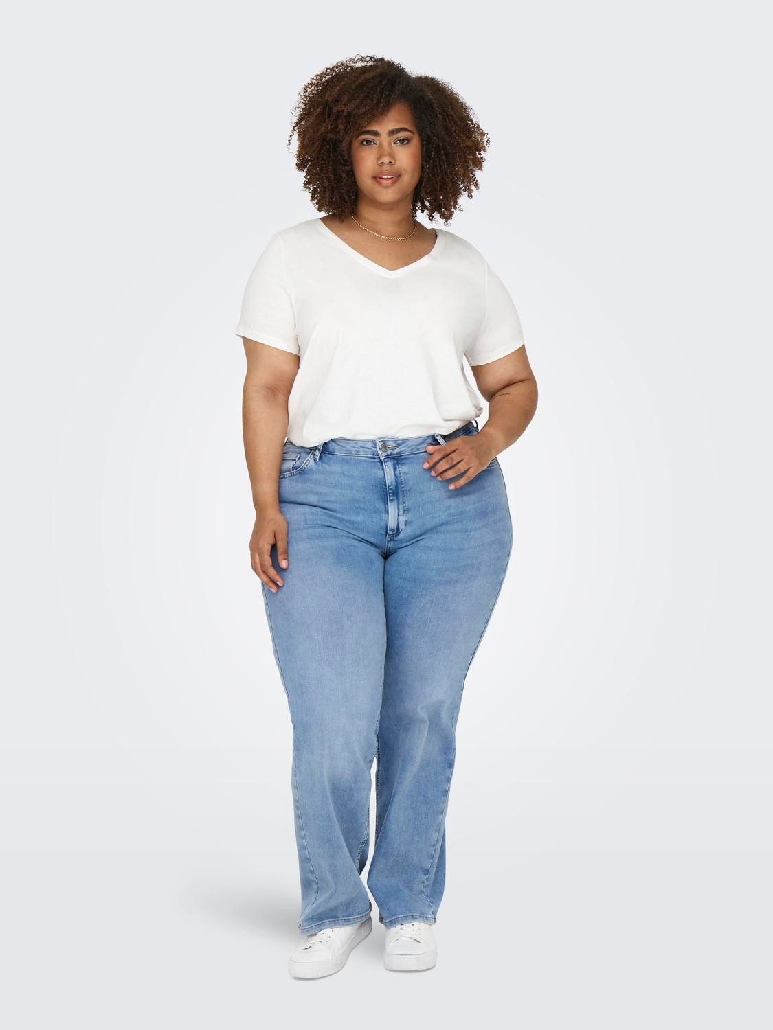 ONLY CARMAKOMA Wijde jeans CARWILLY HW WIDE DNM TAI006